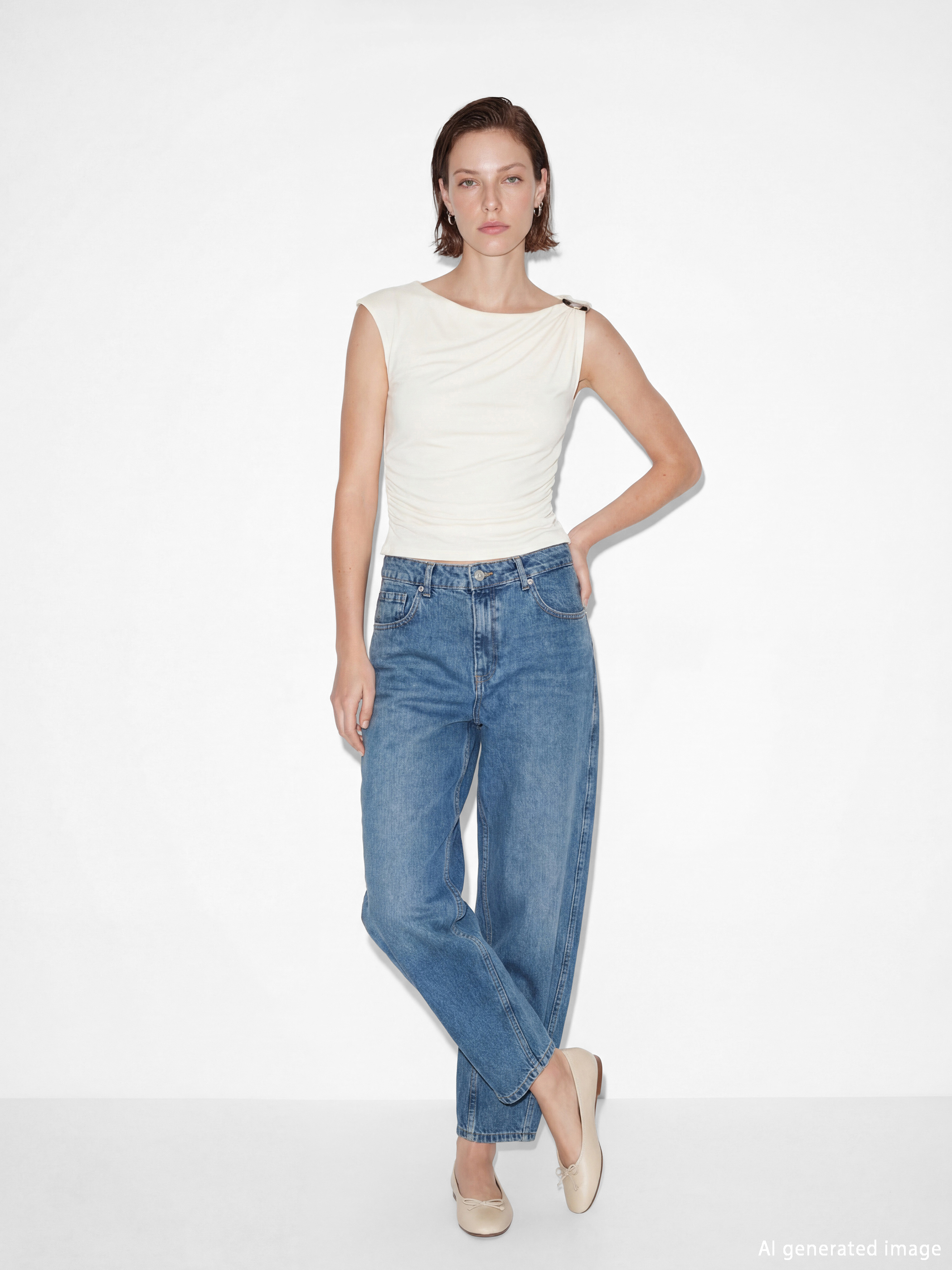 LCW Jeans Barrel Fit Kadın Jean Pantolon - S6L956Z8-507