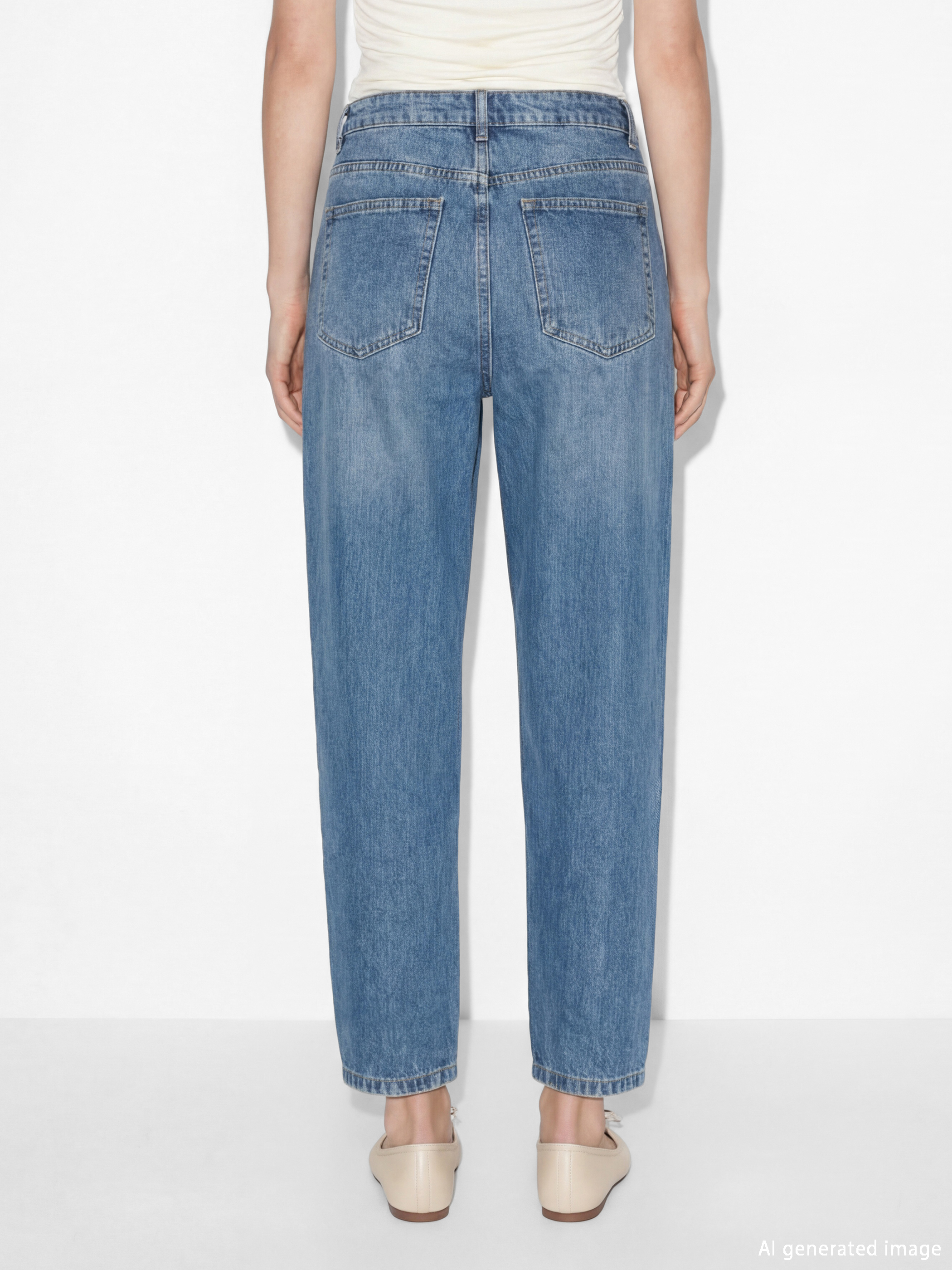 Barrel Fit Women's Jeans-4