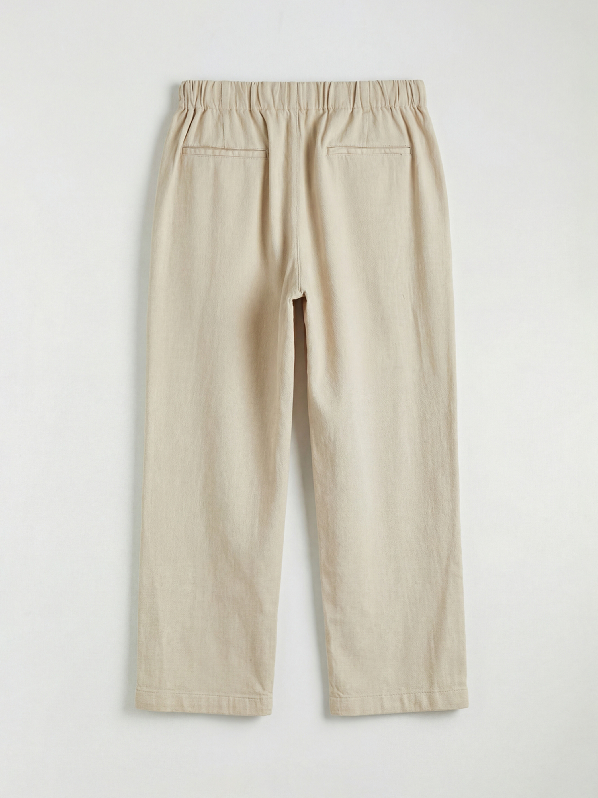 Elastic Waist Gabardine Women's Trousers-5