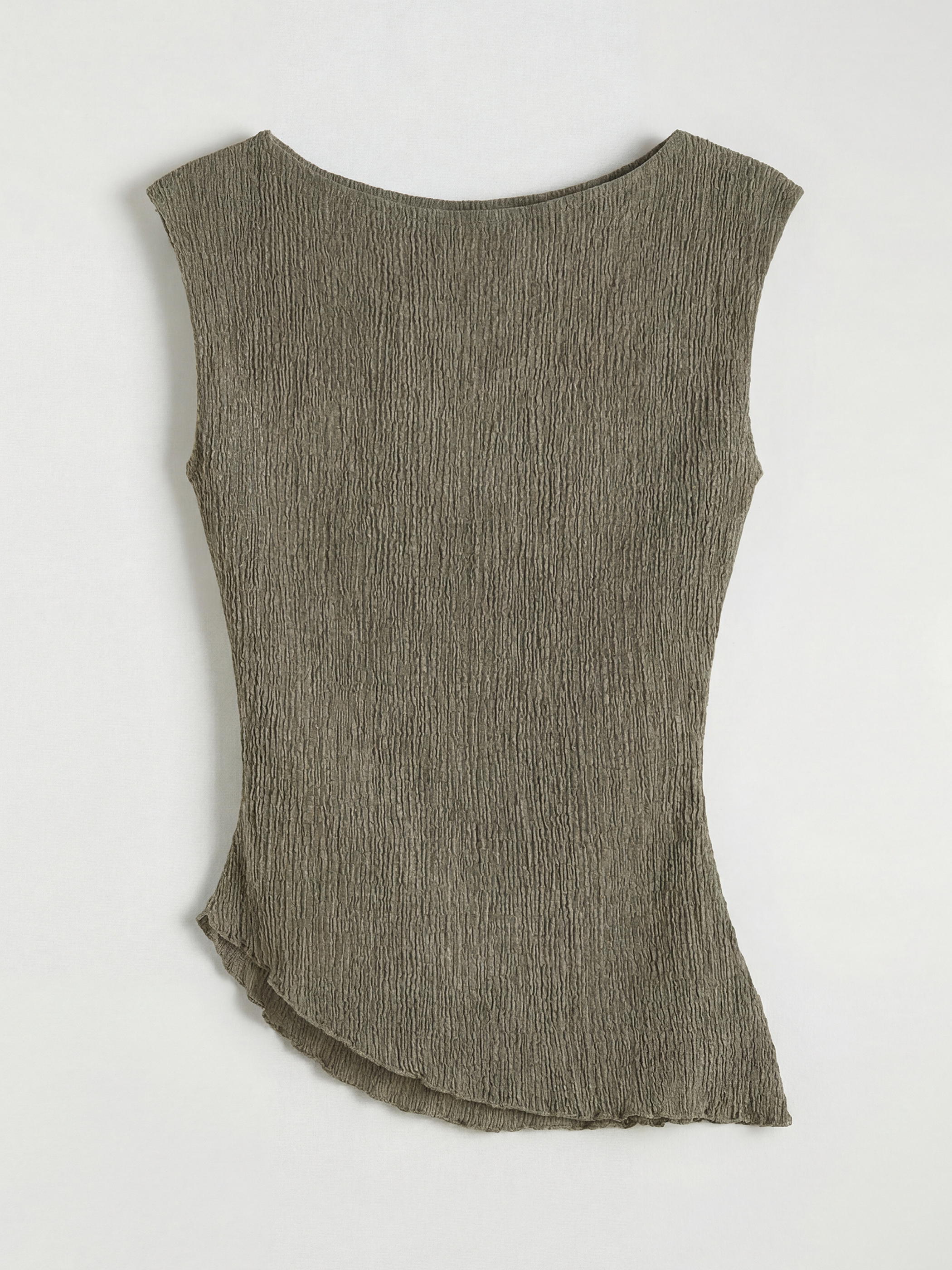 Slash Neck Ruched Tank Top-5