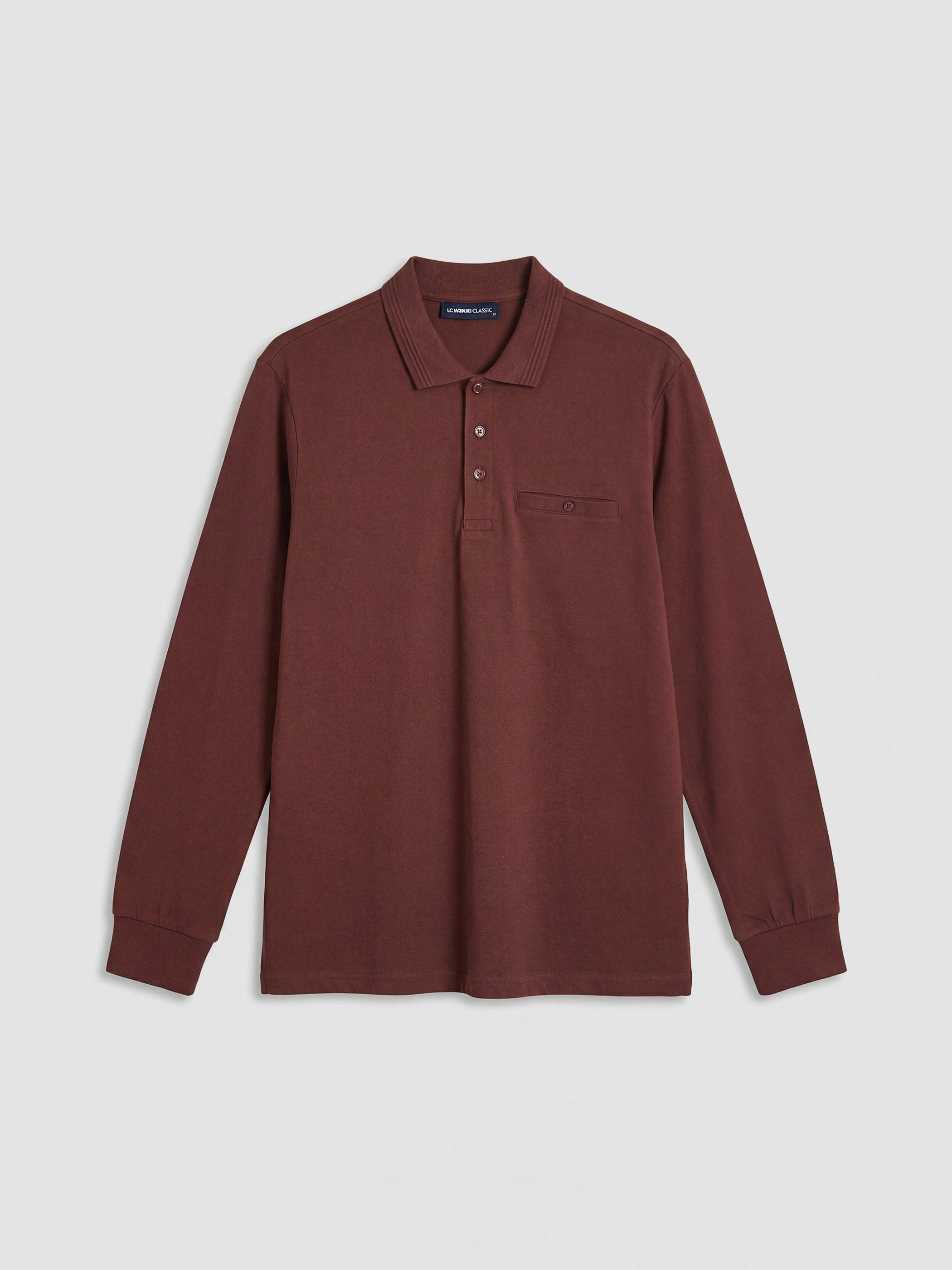 LCWAIKIKI Classic Polo Yaka Uzun Kollu Erkek Tişört - S6LB02Z8-4UU