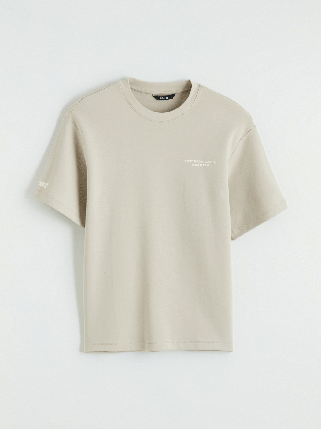 XSIDE Bisiklet Yaka Baskılı Penye Erkek Tişört - S6LB18Z8-YNA