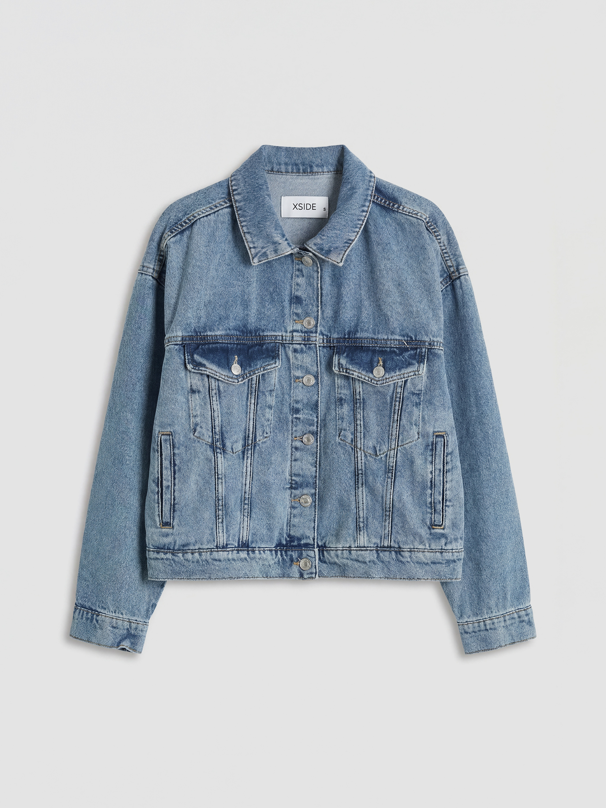 XSIDE Gömlek Yaka Kadın Jean Ceket	 - S6LC58Z8-J0N