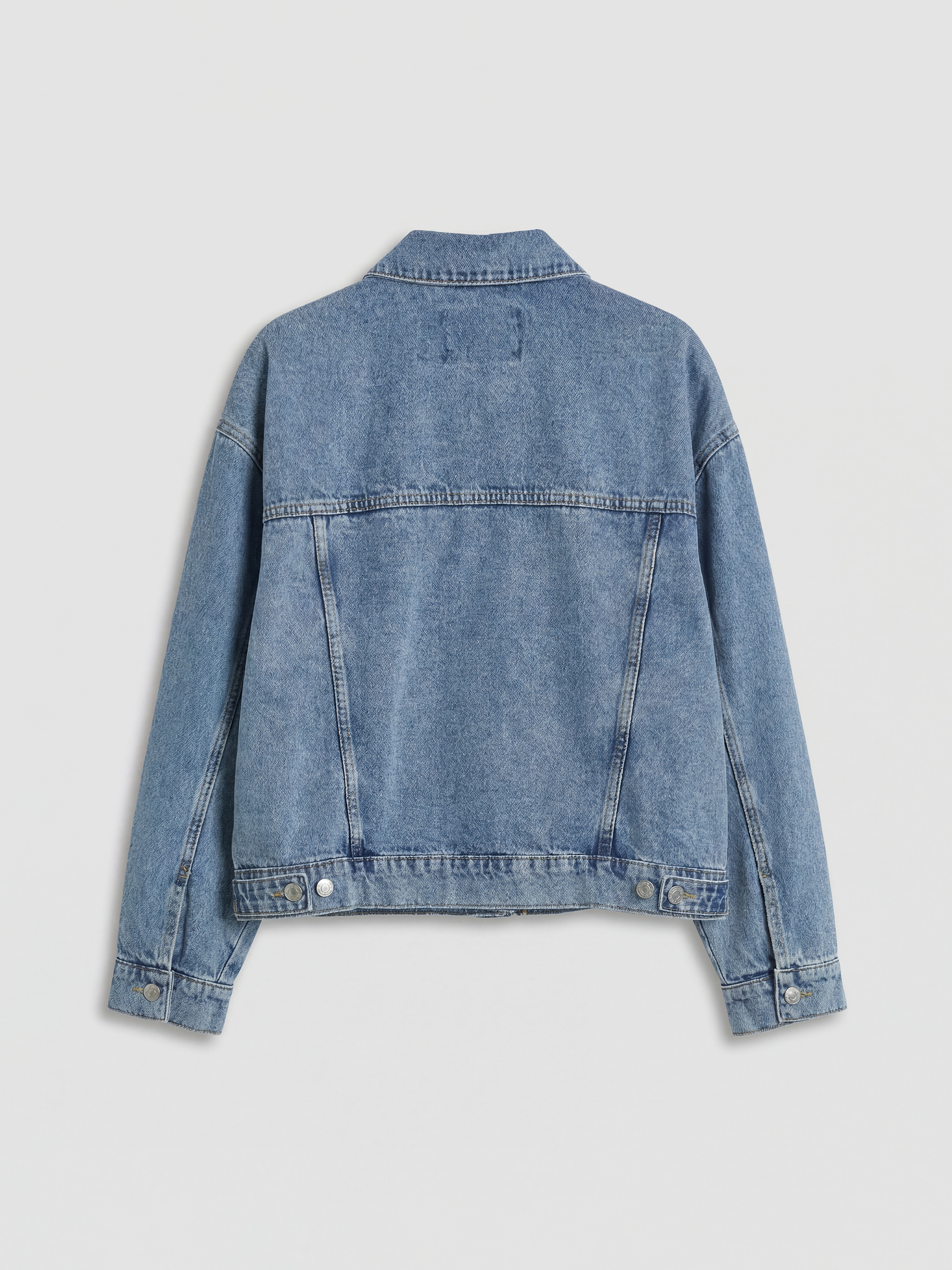 Mavi Gömlek Yaka Kadın Jean Ceket	-1