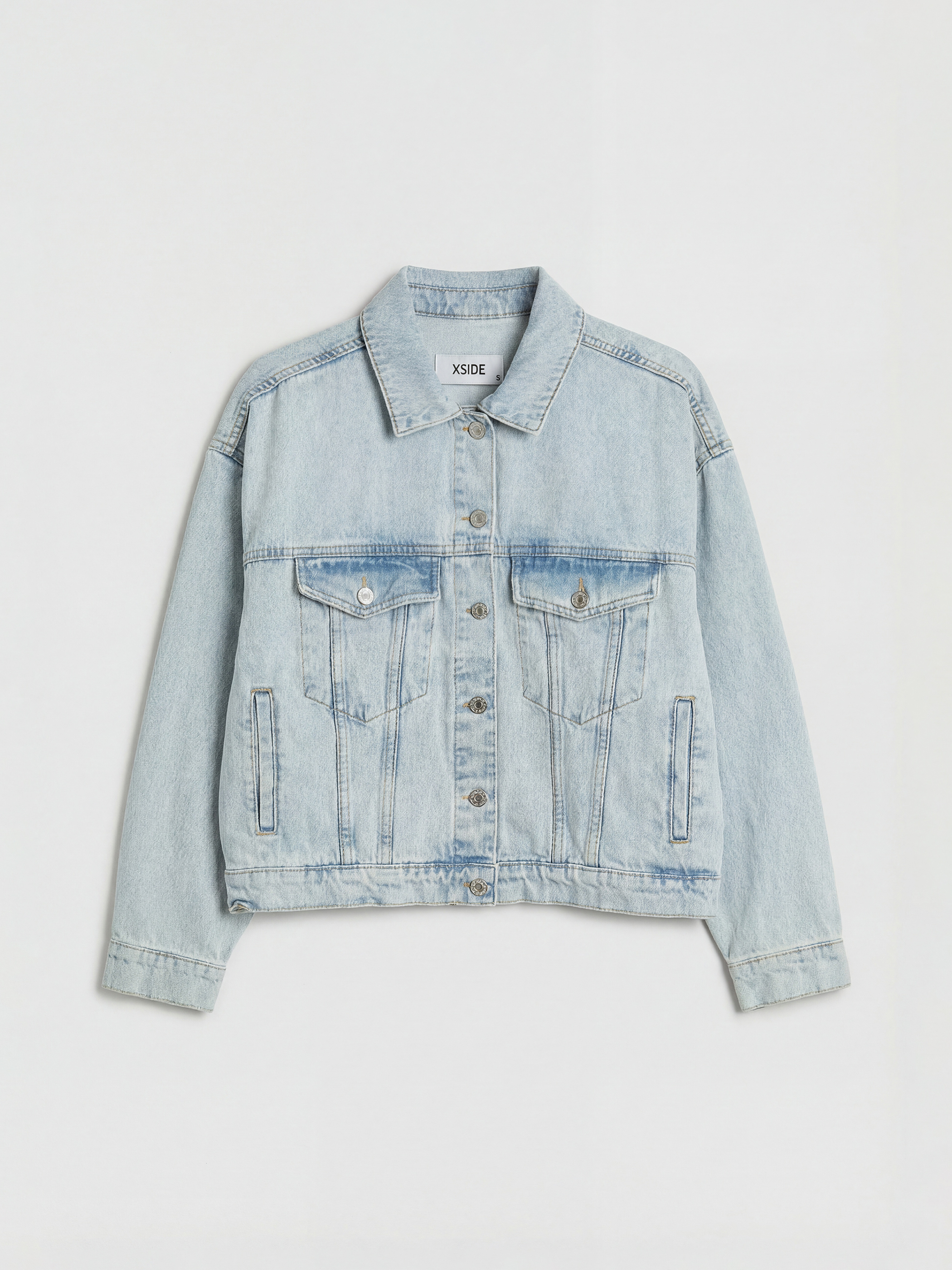 XSIDE Gömlek Yaka Kadın Jean Ceket - S6LC58Z8-K9M