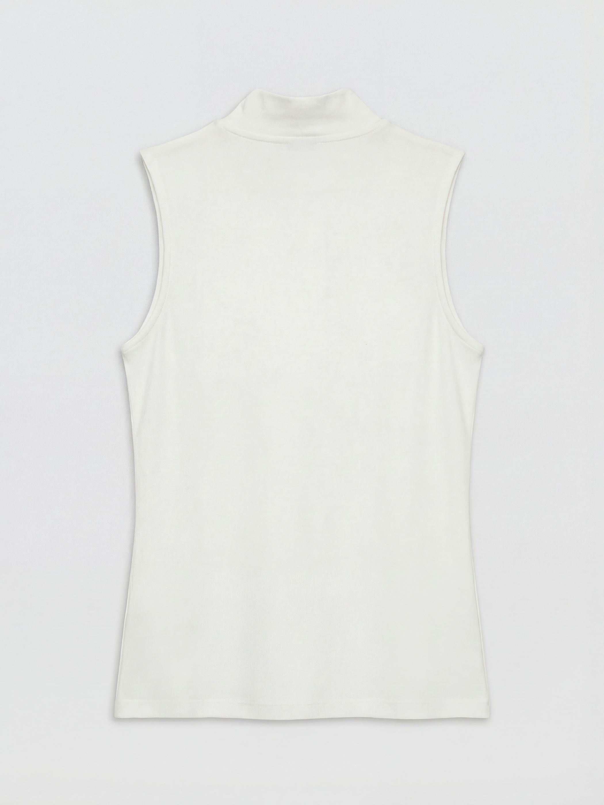 Ekru Dik Yaka Kadın Atlet-1