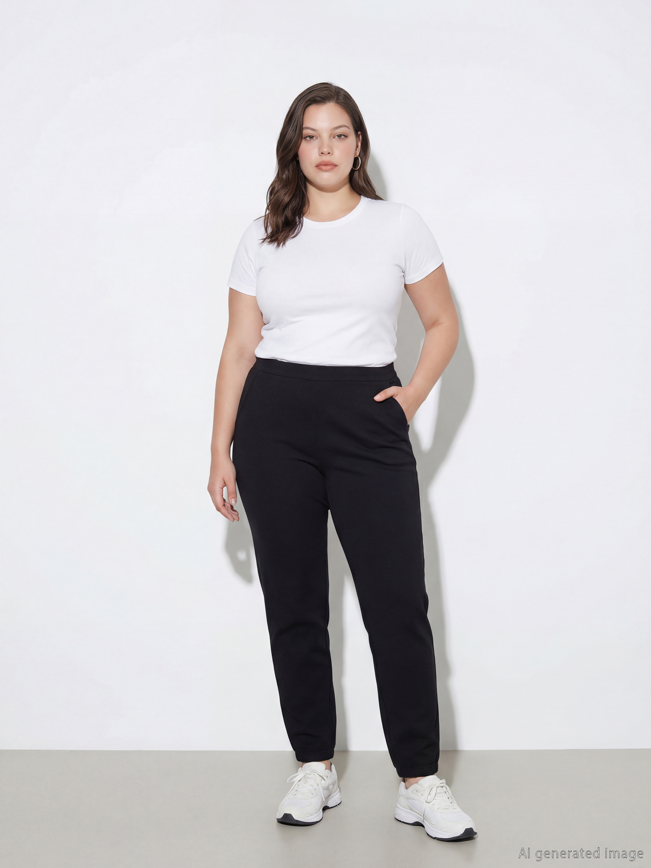 Женские спортивные джоггеры с эластичным поясом-1