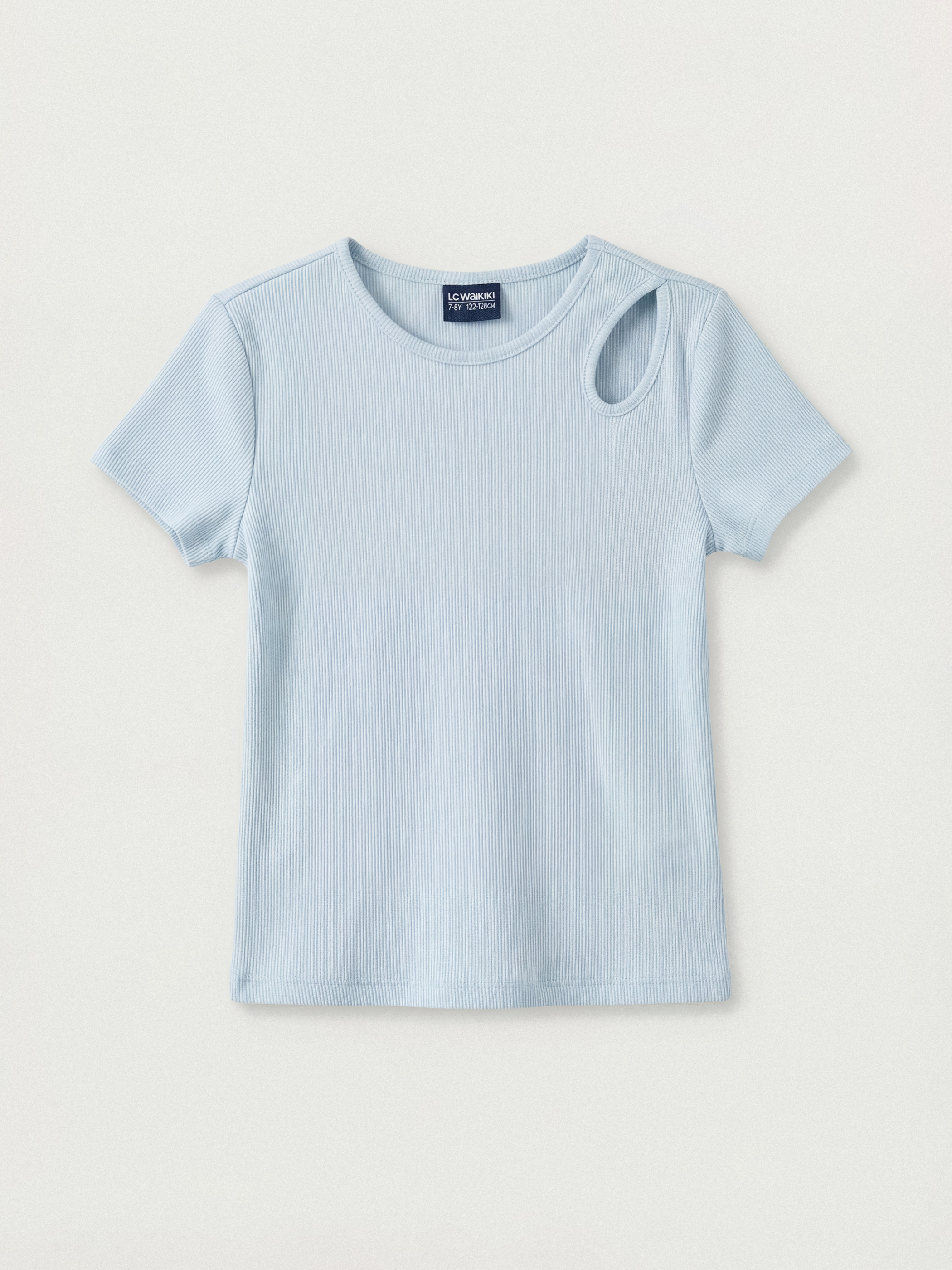 LCW ECO Bisiklet Yaka Kız Çocuk Tişört - S6LE37Z4-QVX