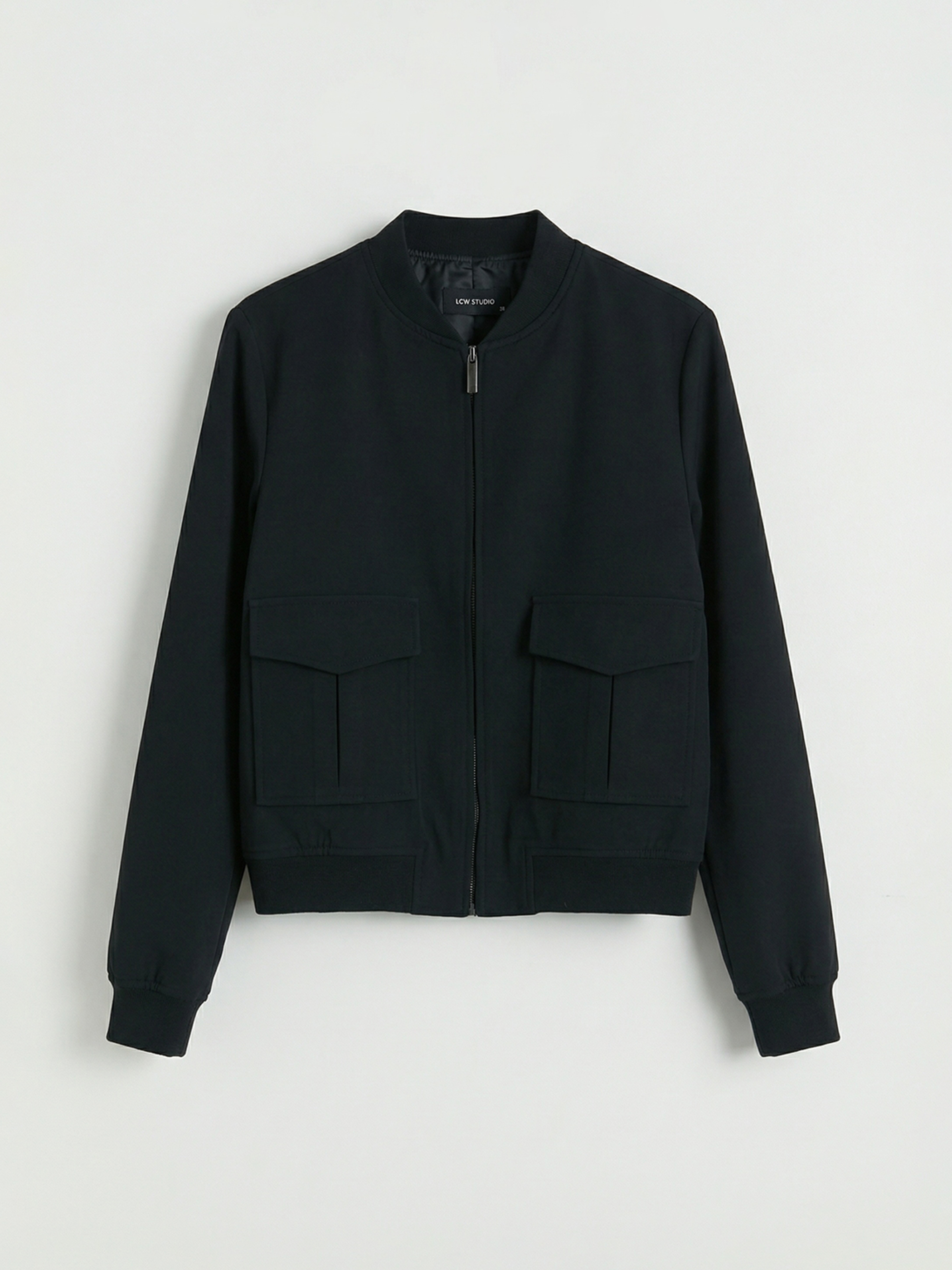 LCWAIKIKI Classic Kolej Yaka Kadın Bomber Ceket - S6LF39Z8-CVL