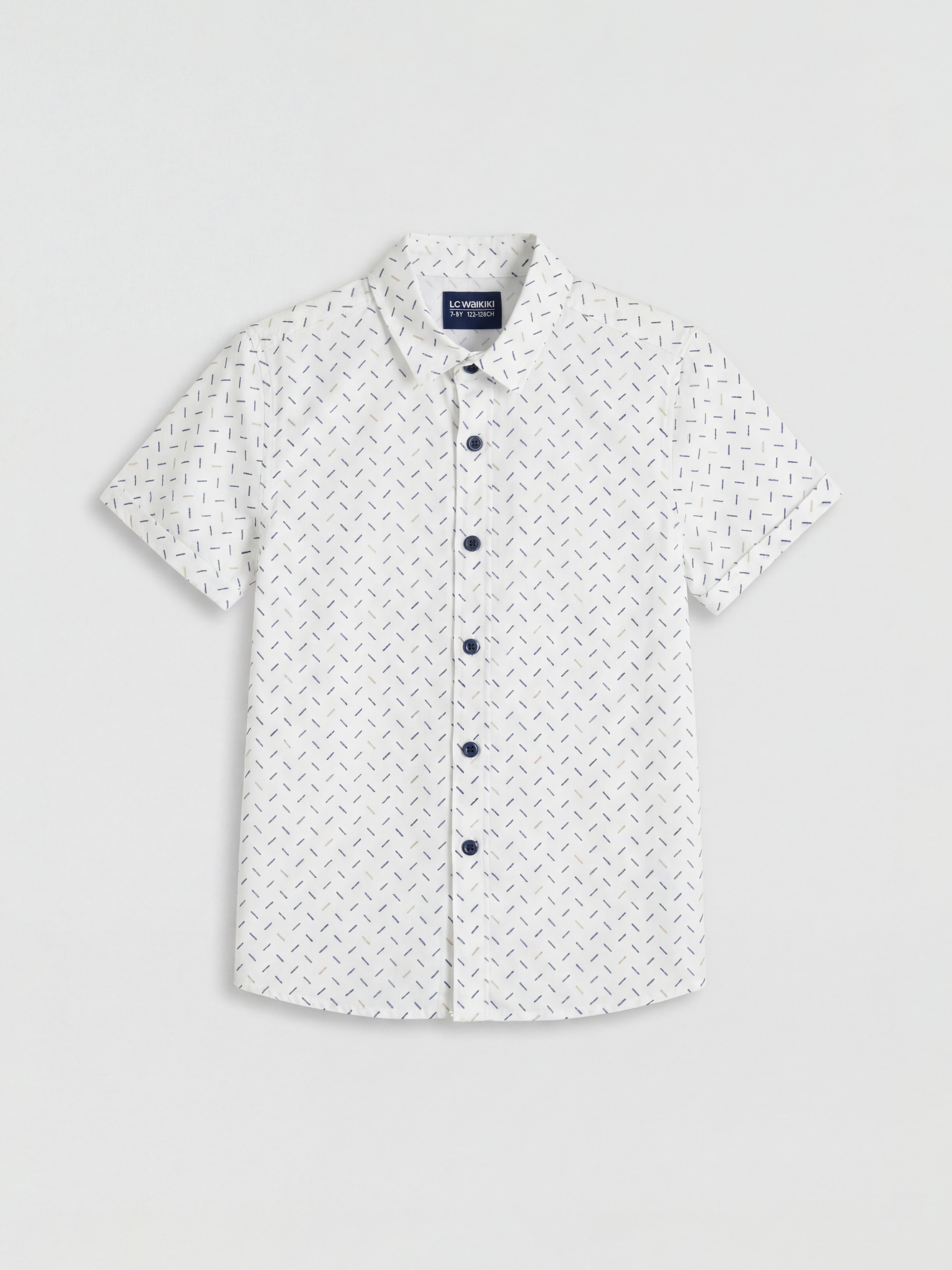 LC WAIKIKI Kısa Kollu Desenli Erkek Çocuk Gömlek - S6LG39Z4-VE4