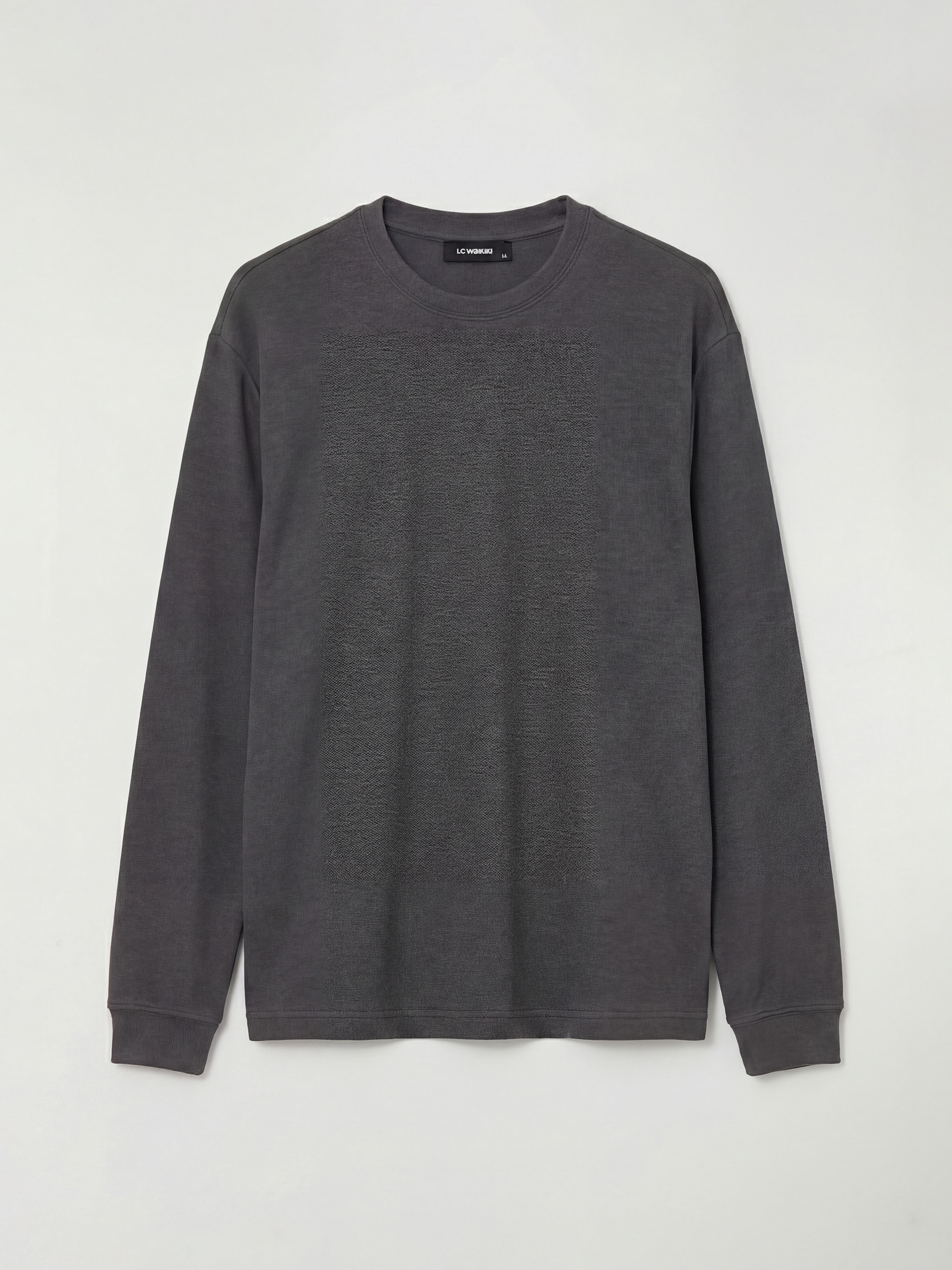 LC WAIKIKI Bisiklet Yaka Kabartma Detaylı Erkek Pijama Üstü - S6LH99Z8-R34