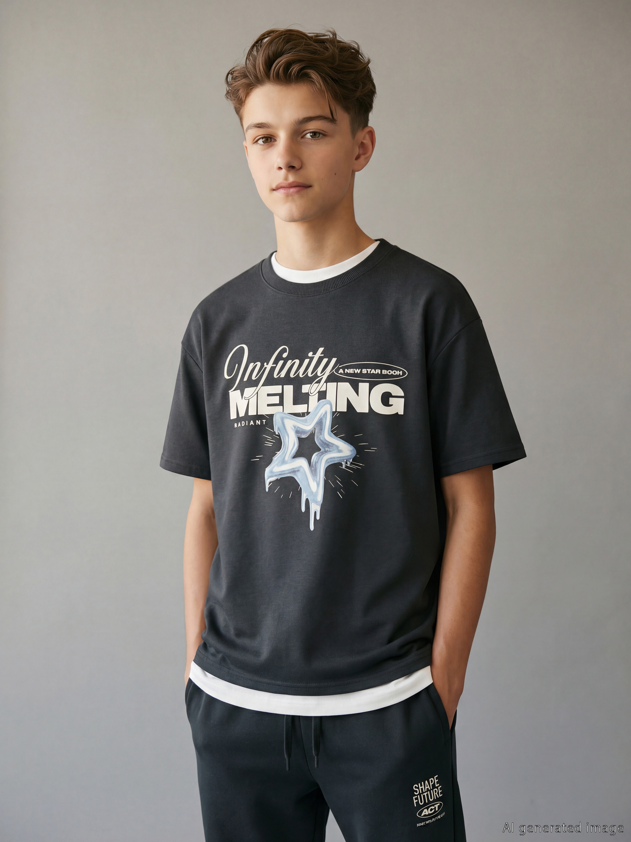 LCW Kids Erkek Çocuk Baskılı Tişört - S6LI39Z4-3CD