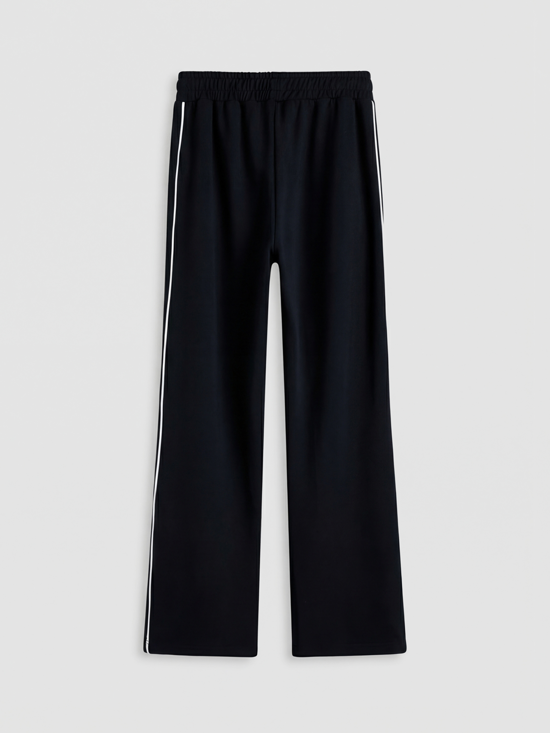 Siyah Beli Lastikli Modal Karışımlı Kadın Eşofman Altı-1