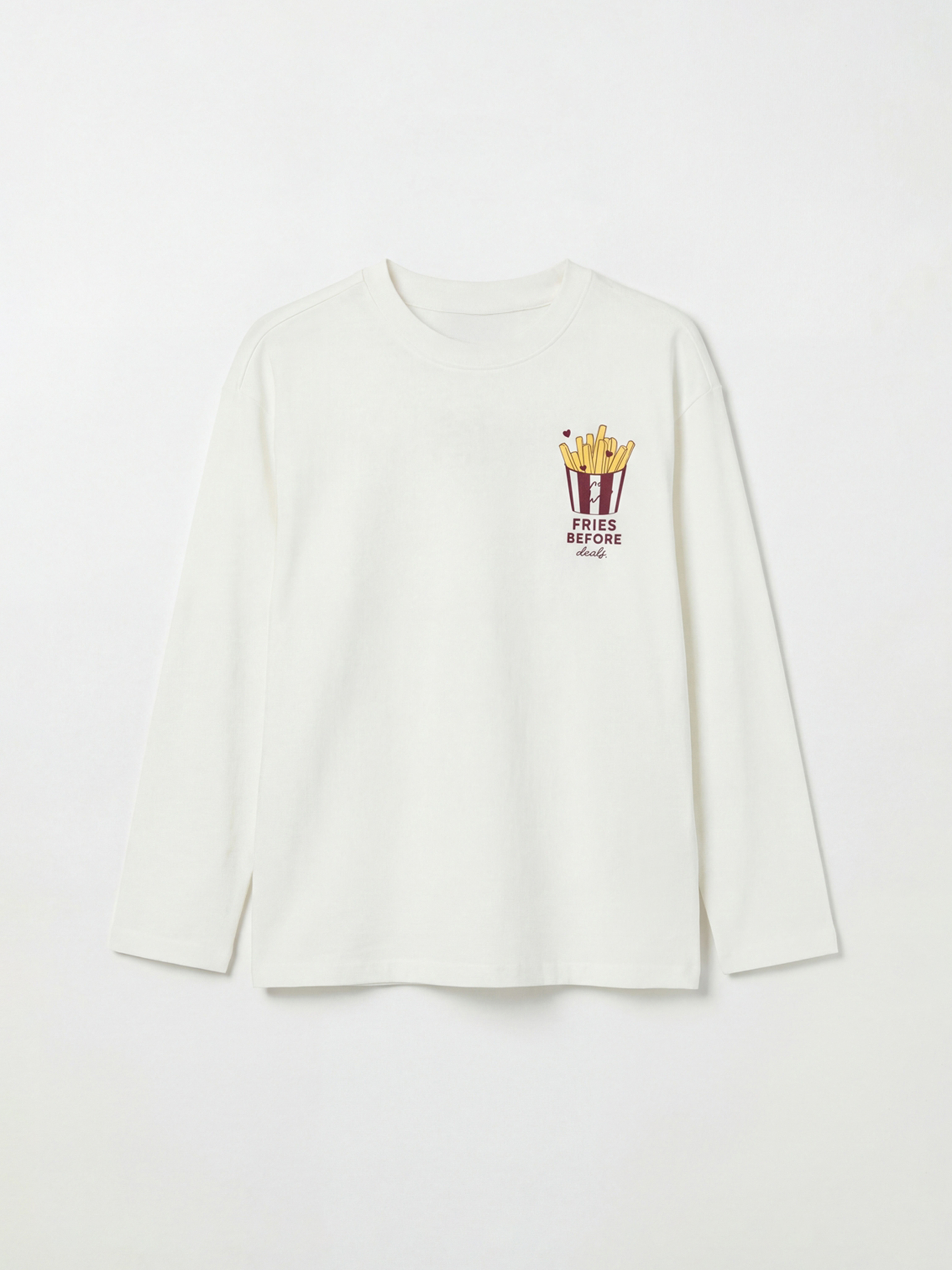 Ekru Bisiklet Yaka Baskılı Kız Çocuk Pijama Takım-1