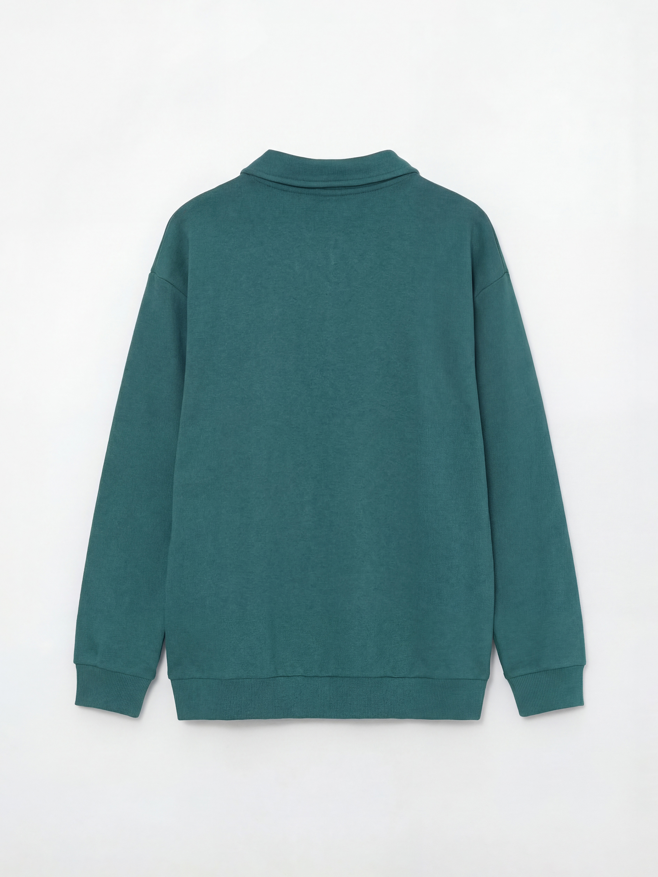 Yeşil Polo Yaka Baskılı Erkek Çocuk Tişört-1