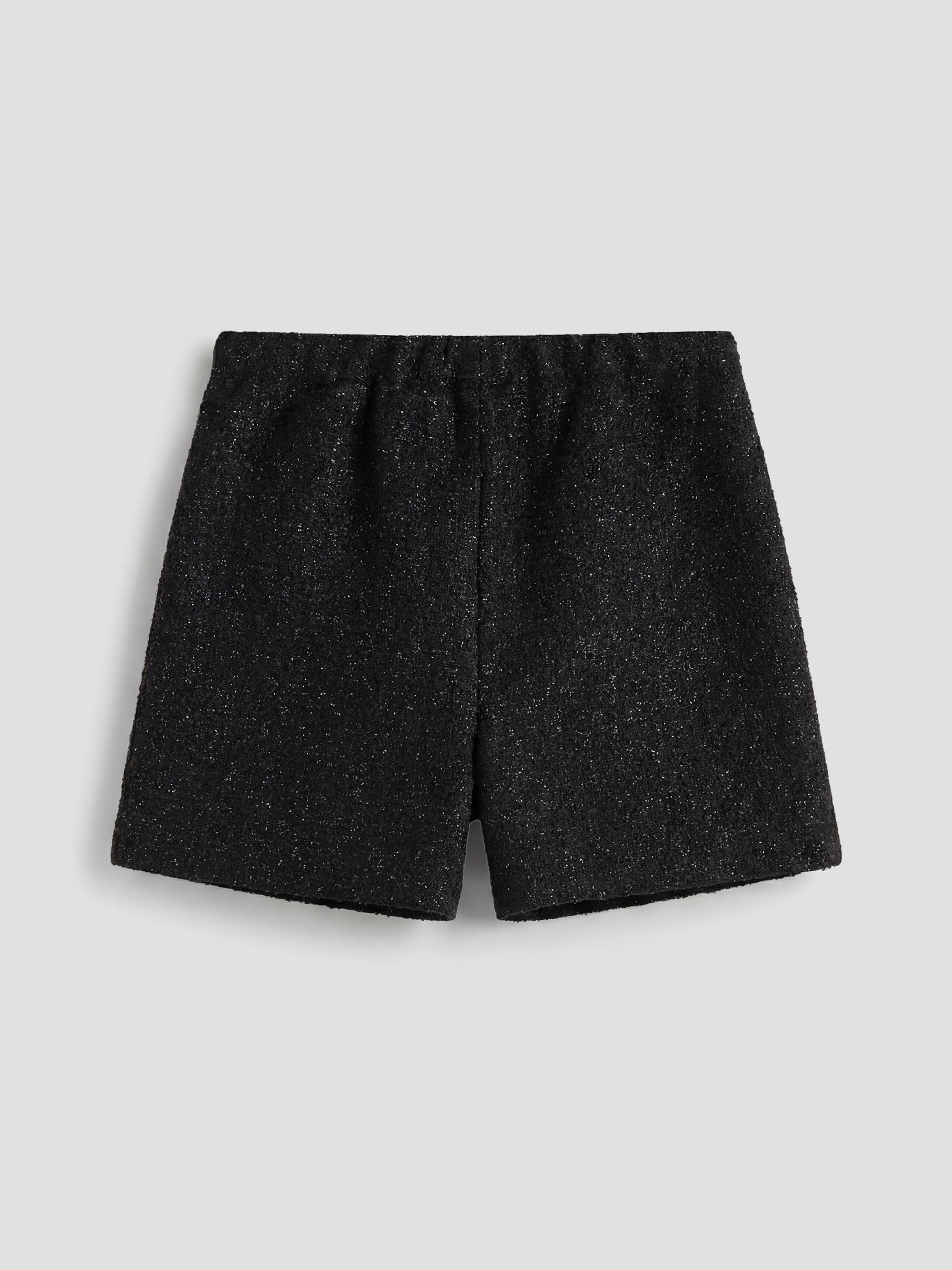 Bej Bebe Yaka Kız Çocuk Bluz Şort ve Külotlu Çorap-5