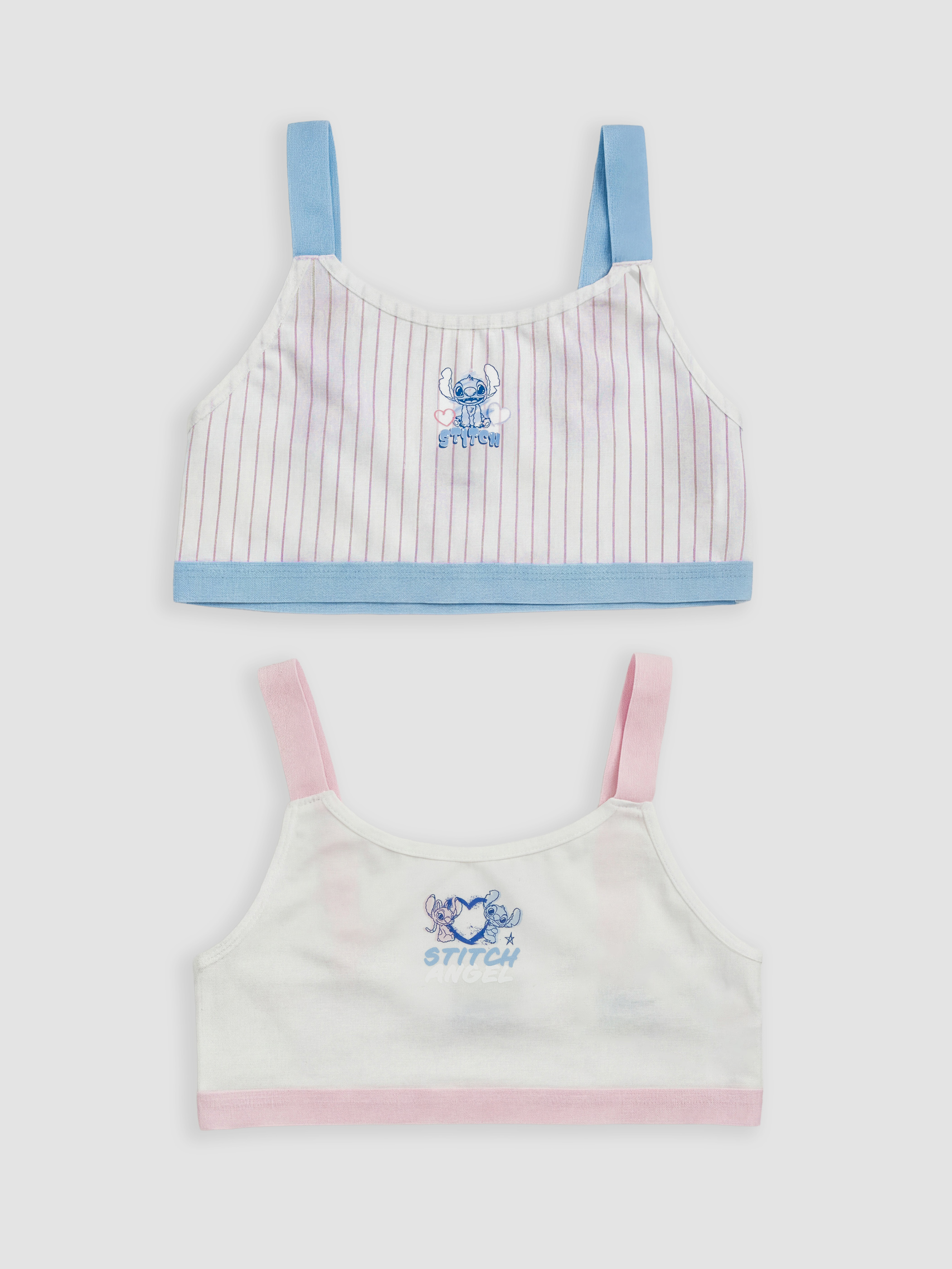 LCW Kids Stitch ve Angel Baskılı Kız Çocuk 2'li Büstiyer - S6LK34Z4-LJX