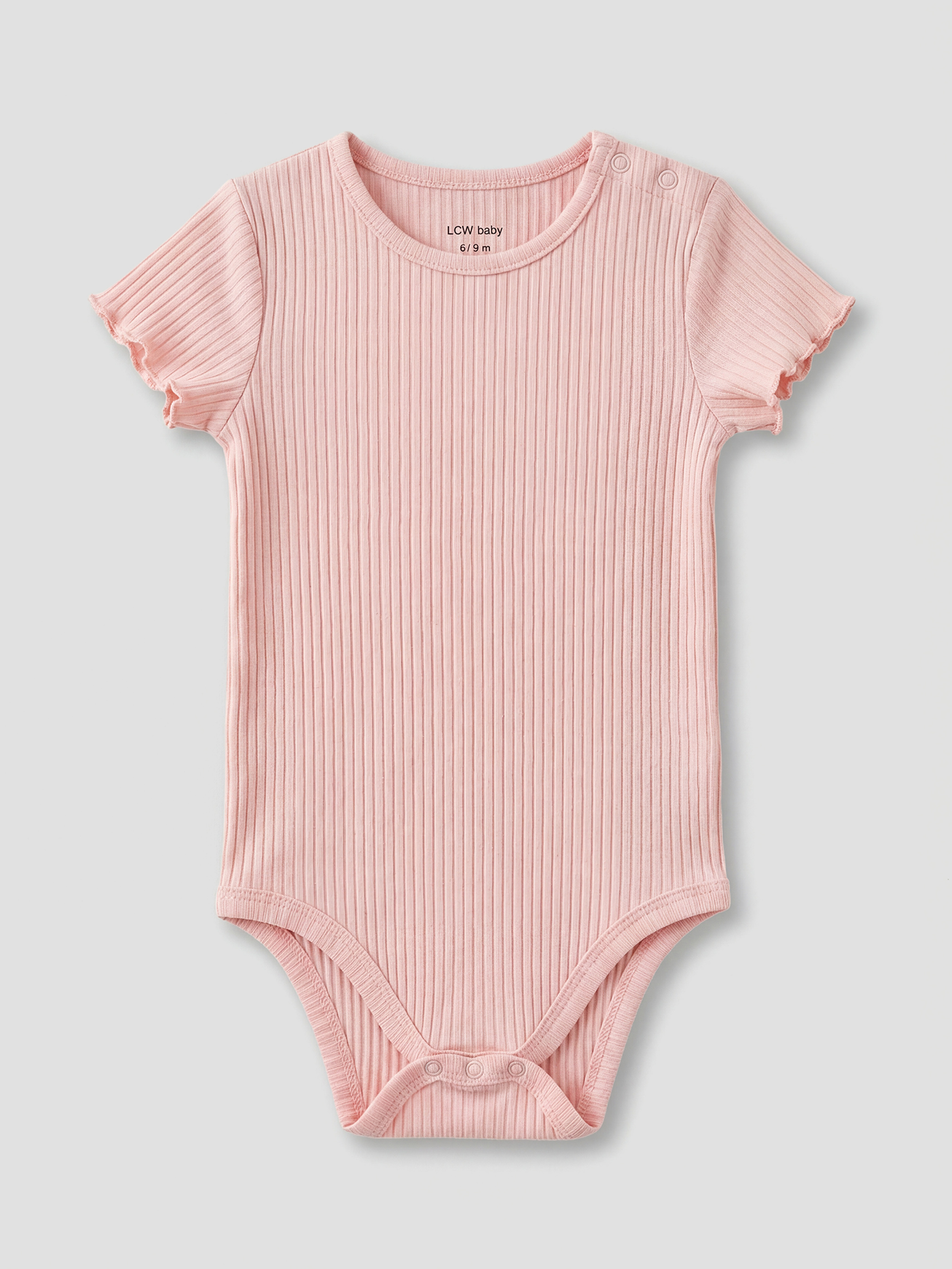 LCW baby Kız Bebek Kaşkorse Çıtçıtlı Body