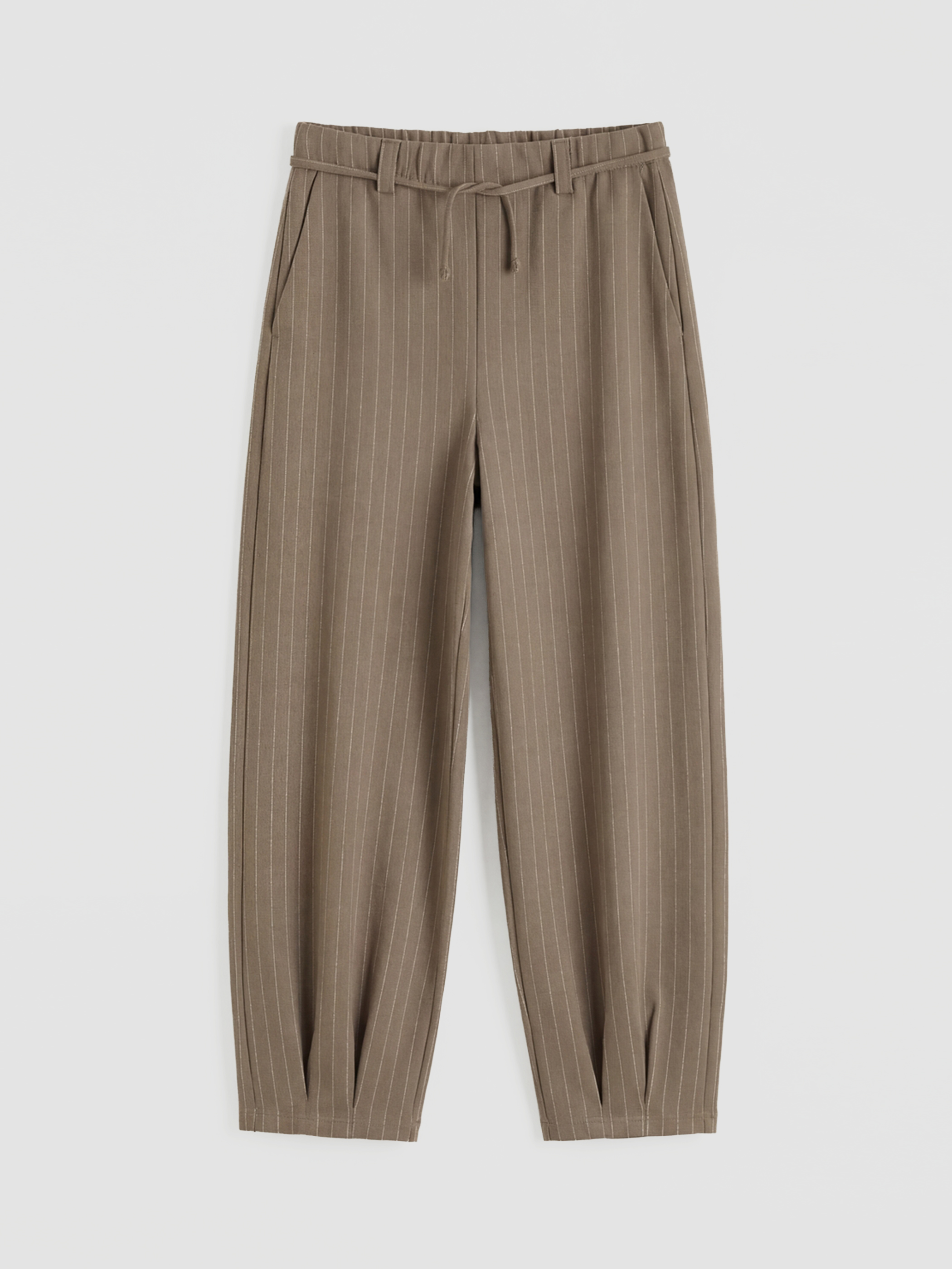 LCW Kids Çizgili Desenli Kız Çocuk Loose Fit Pantolon - S6LL27Z4-RMT