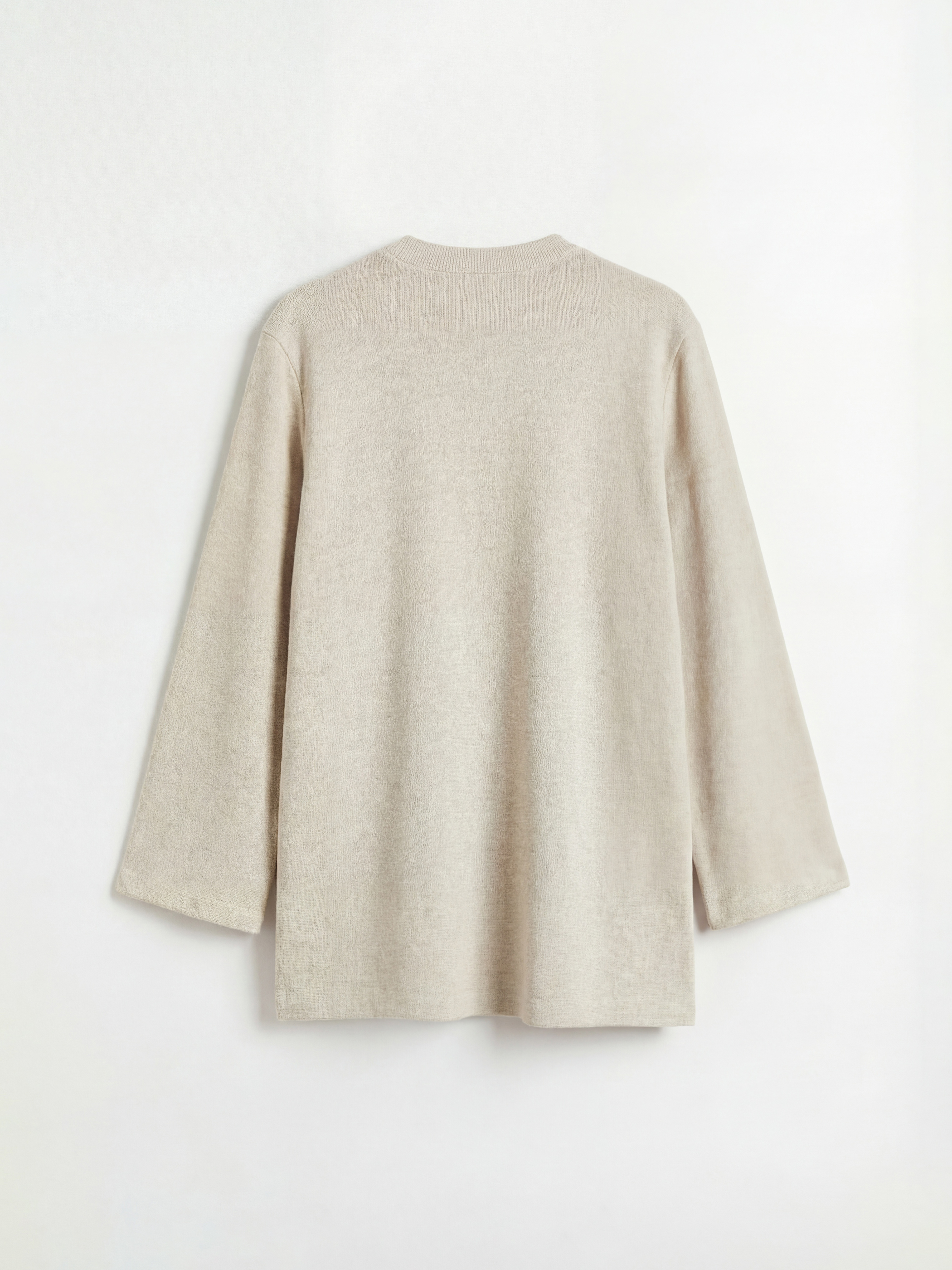 Jeweled crew neck sweatshirt tunic.-5