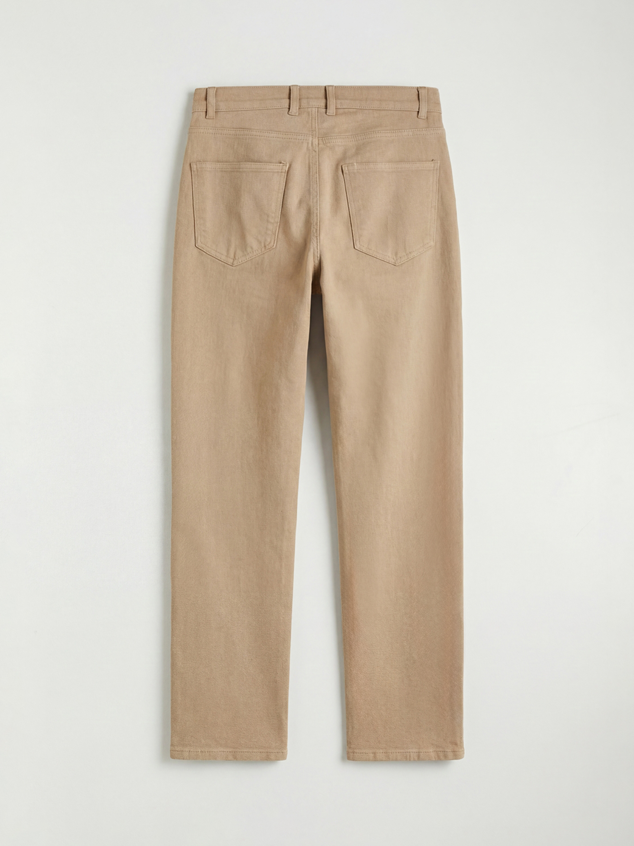 Bej Standart Kalıp Gabardin Erkek Pantolon-5