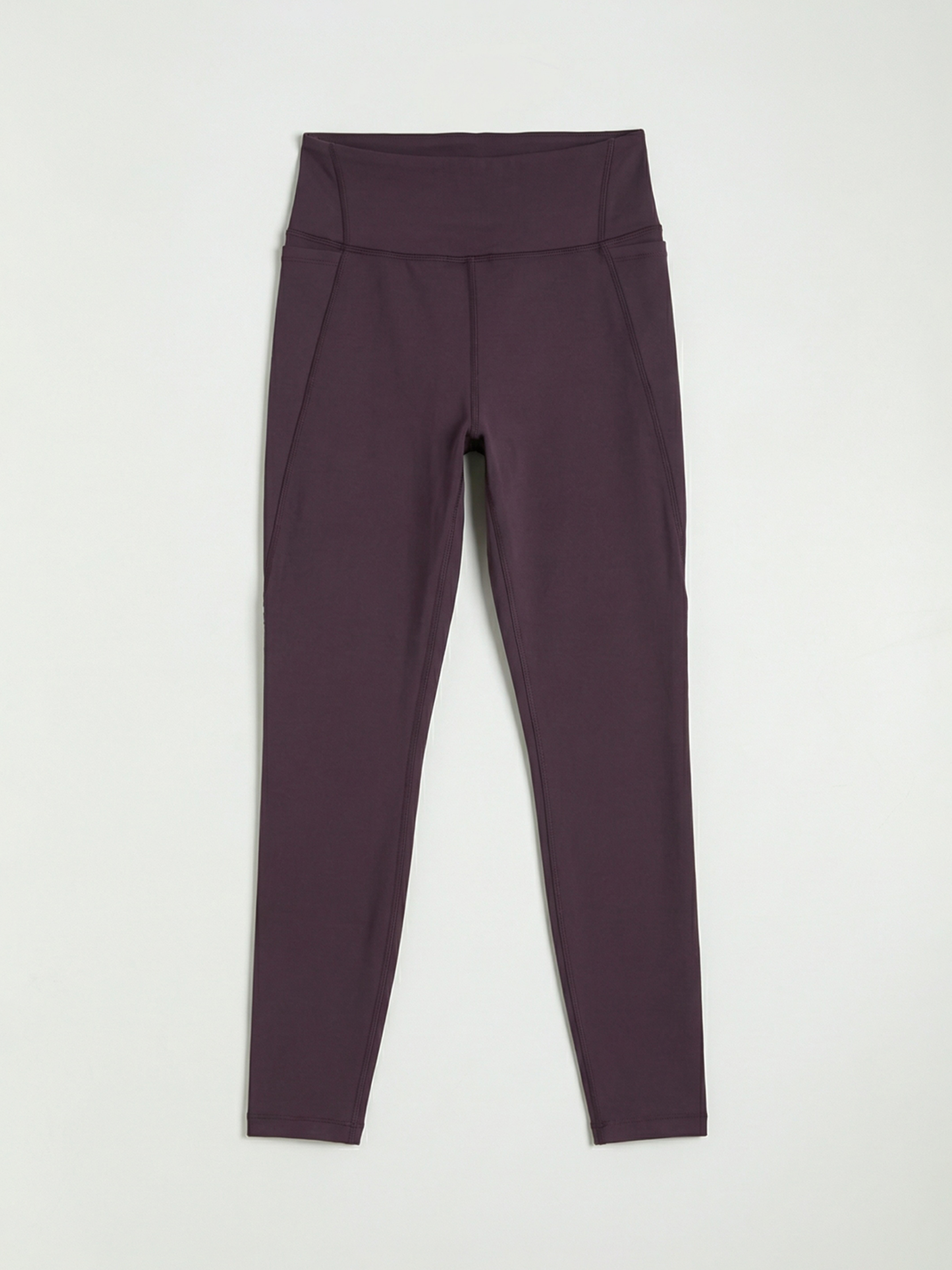 Mürdüm Yüksek Bel Cepli Kadın Spor Tayt-5