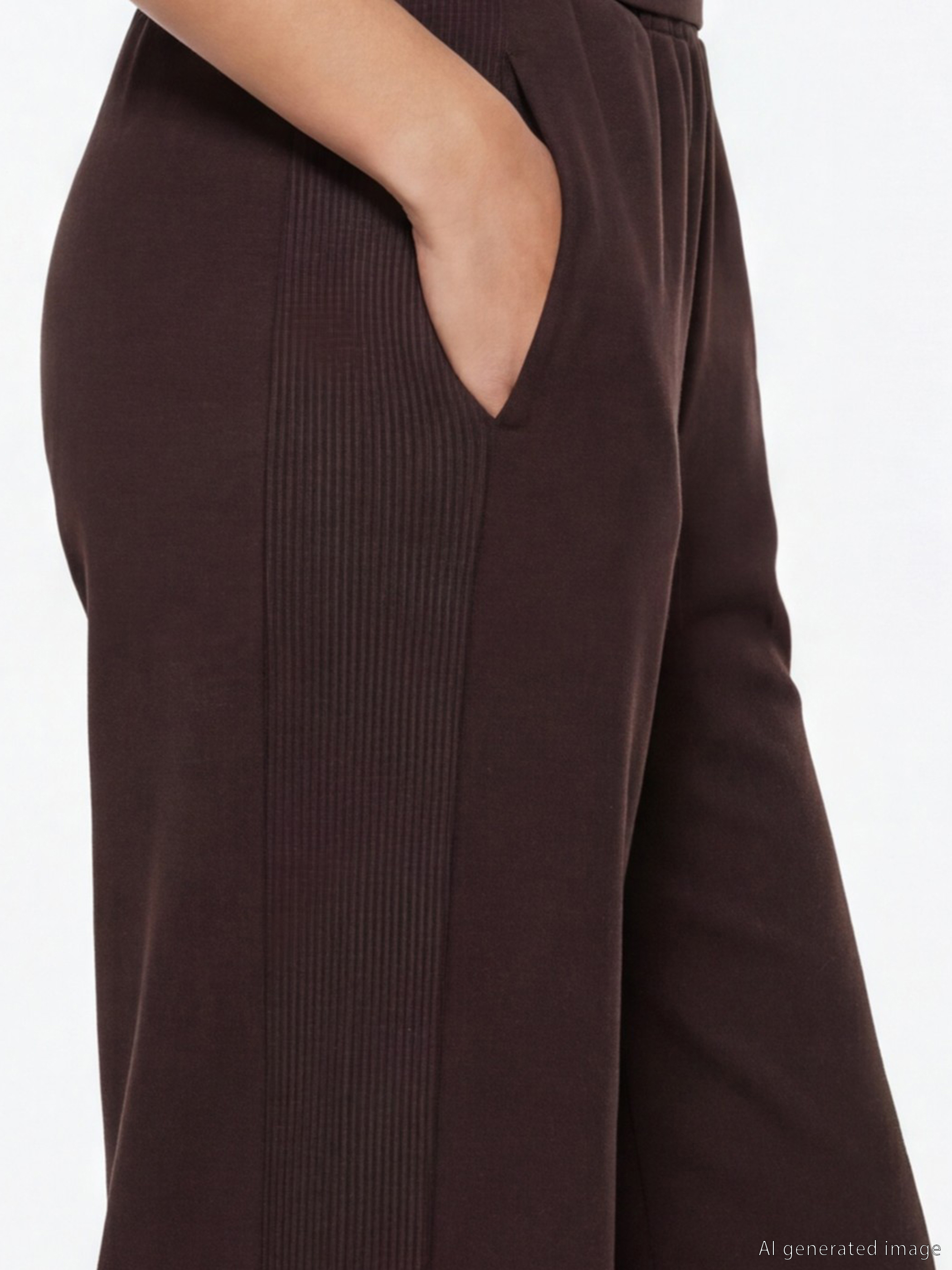 Жена Тъмно-Виолетово Анцуг пантолон-2