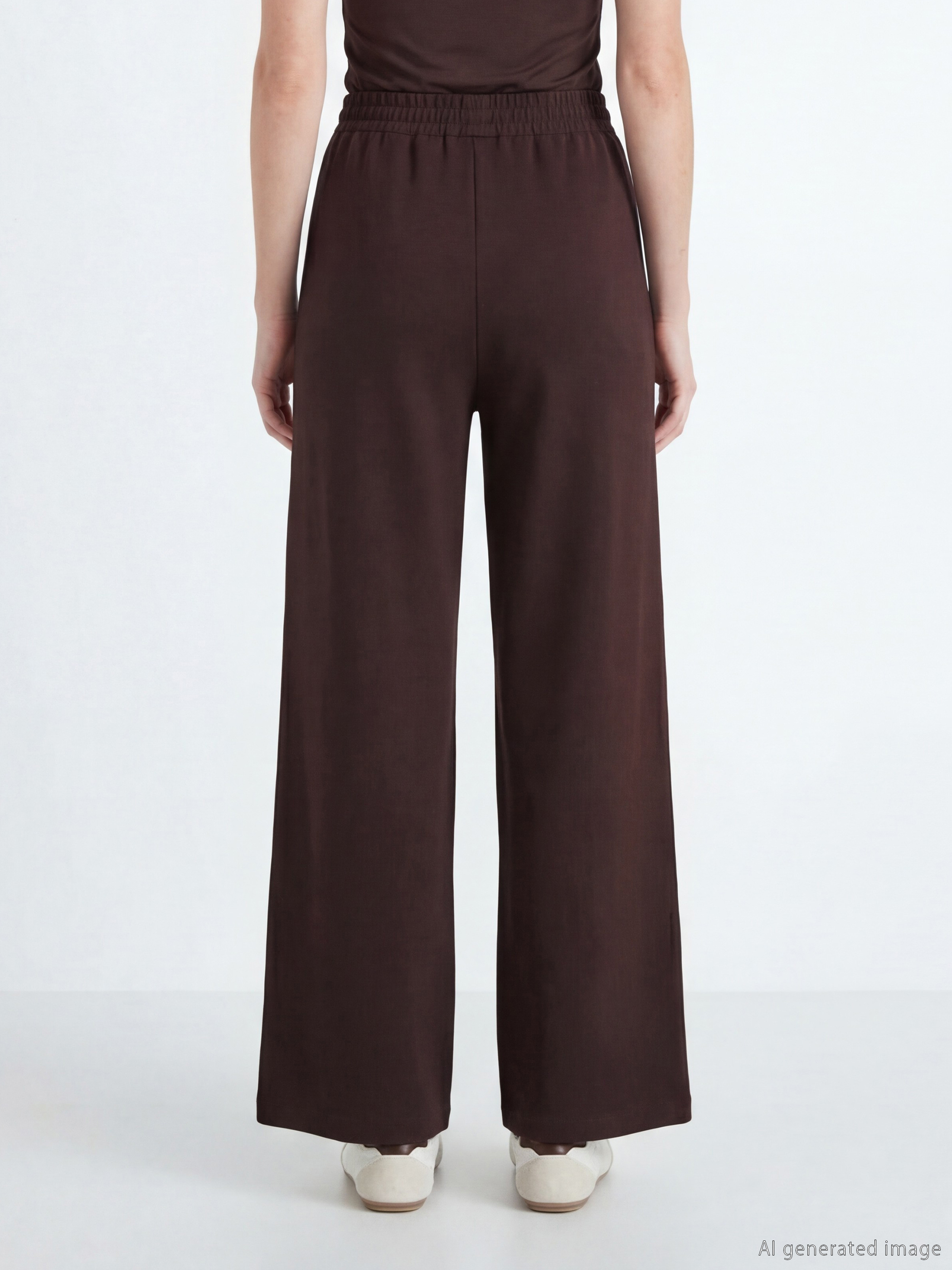 Жена Тъмно-Виолетово Анцуг пантолон-3