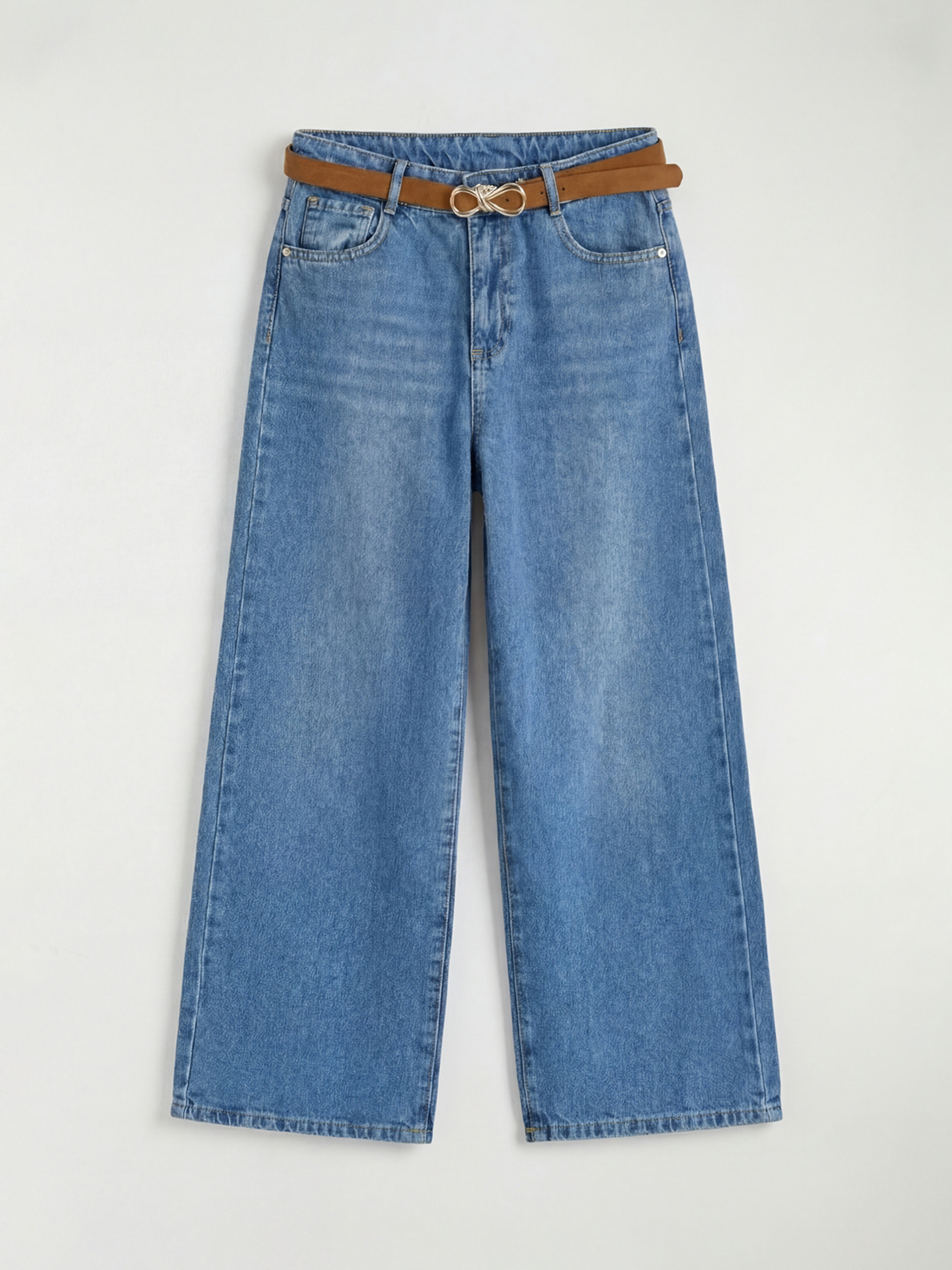 LCW Kids Wideleg Kız Çocuk Jean Pantolon - S6LN77Z4-H45