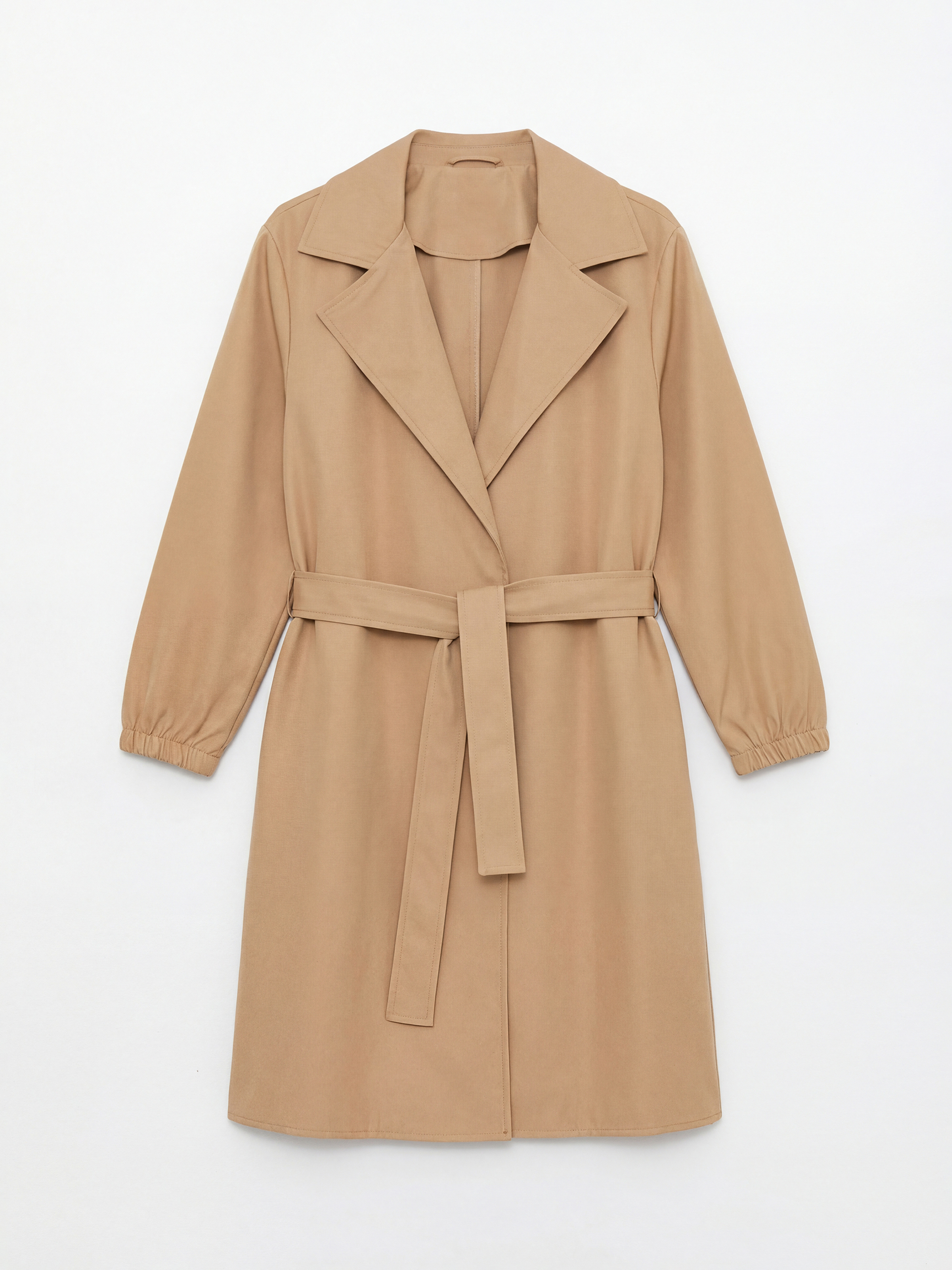 LCW ECO Kruvaze Yaka Oversize Kadın Trençkot - S6LO55Z8-1D3