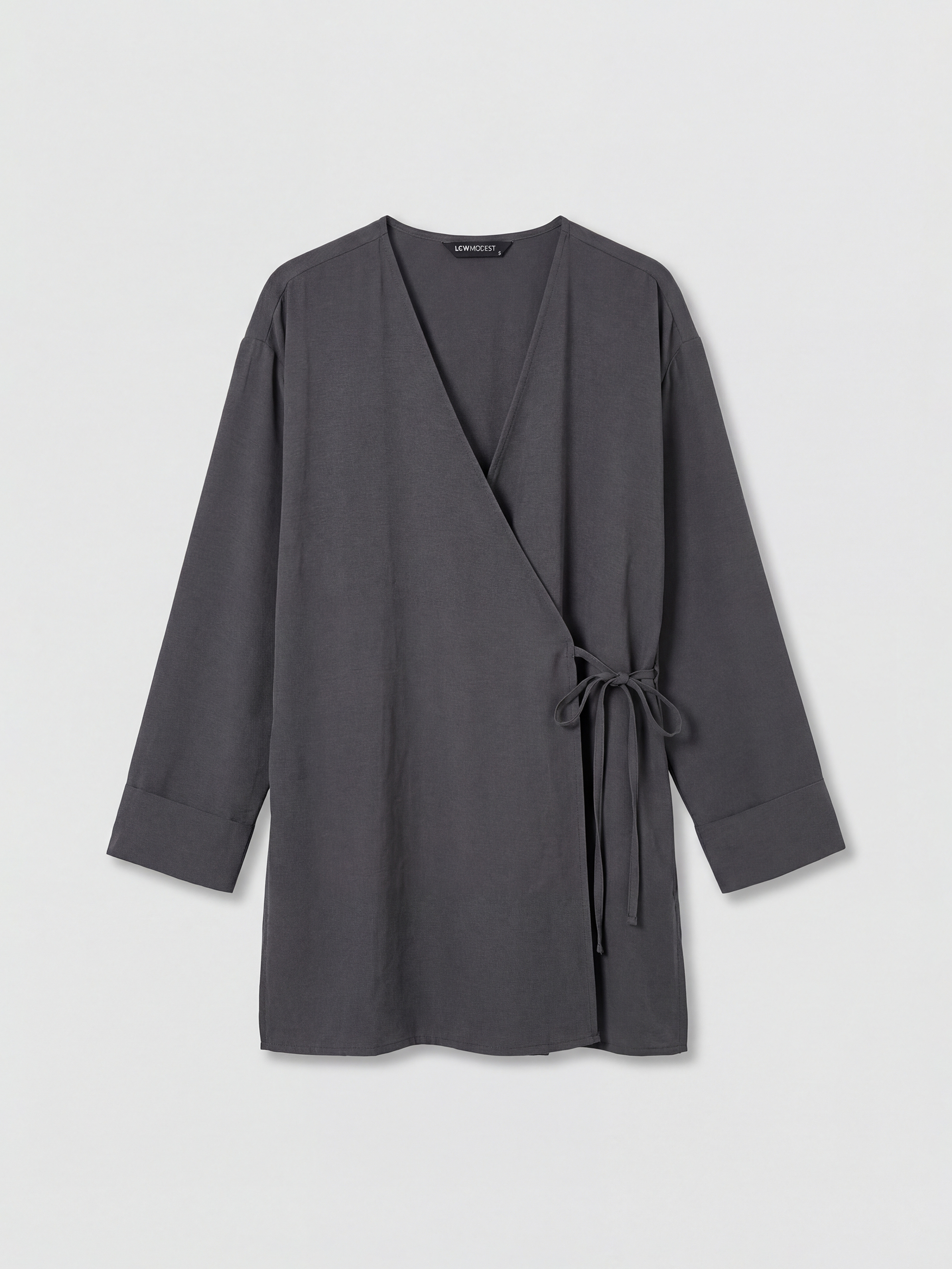 LCW Modest Kruvaze Yaka Dokulu Modal Karışımlı Kadın Kimono - S6LO80Z8-HJU