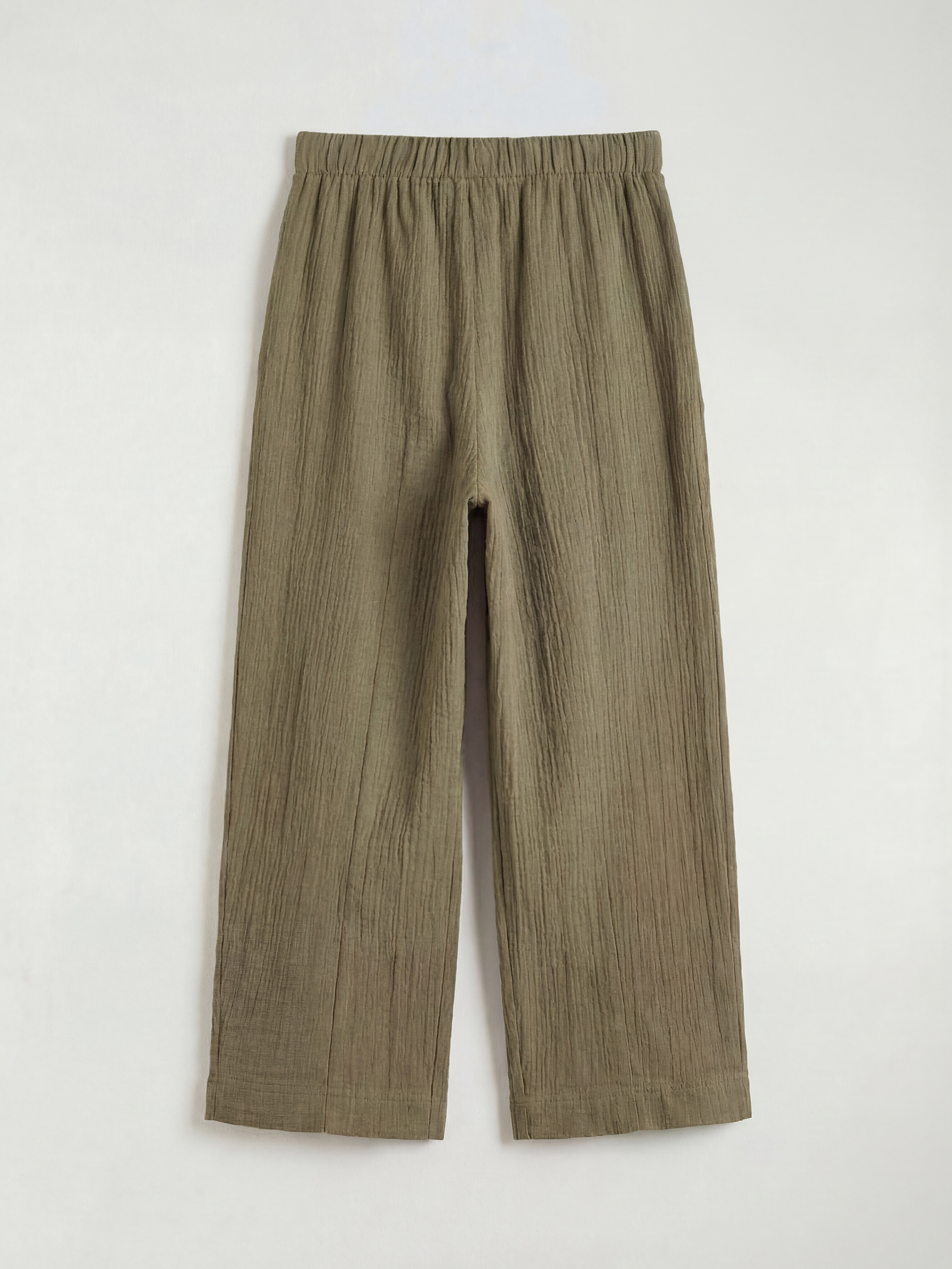 Haki Beli Lastikli Kadın Pantolon-5