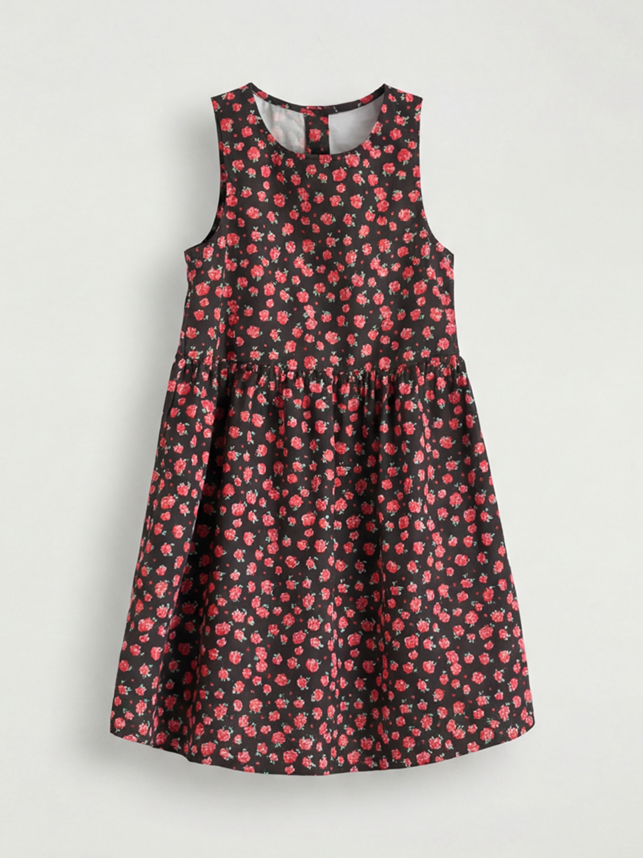 LCW ECO Bisiklet Yaka Çiçekli Kız Çocuk Elbise - S6LP76Z4-LTQ