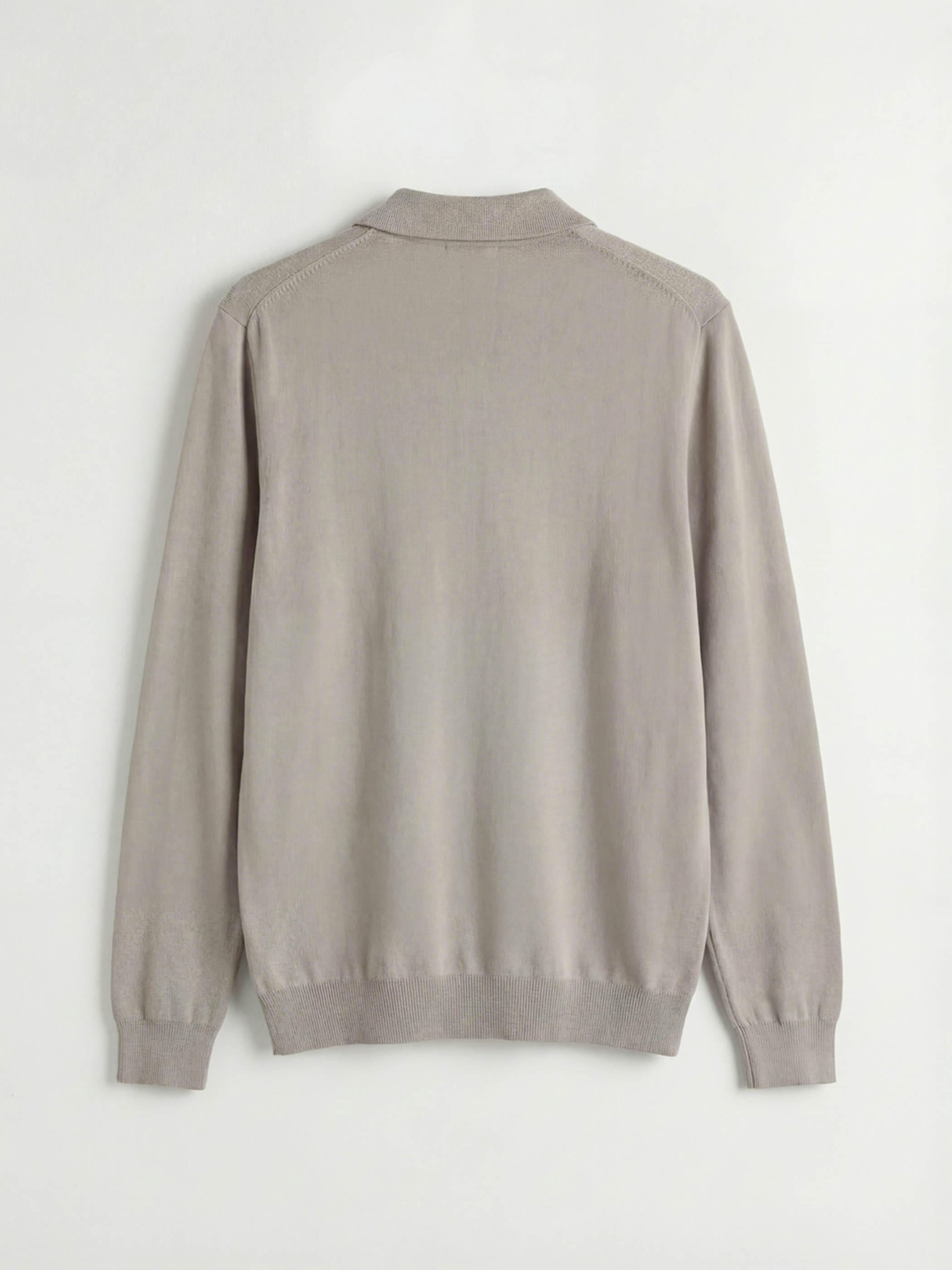 Bej Polo Yaka Erkek Triko Kazak-5