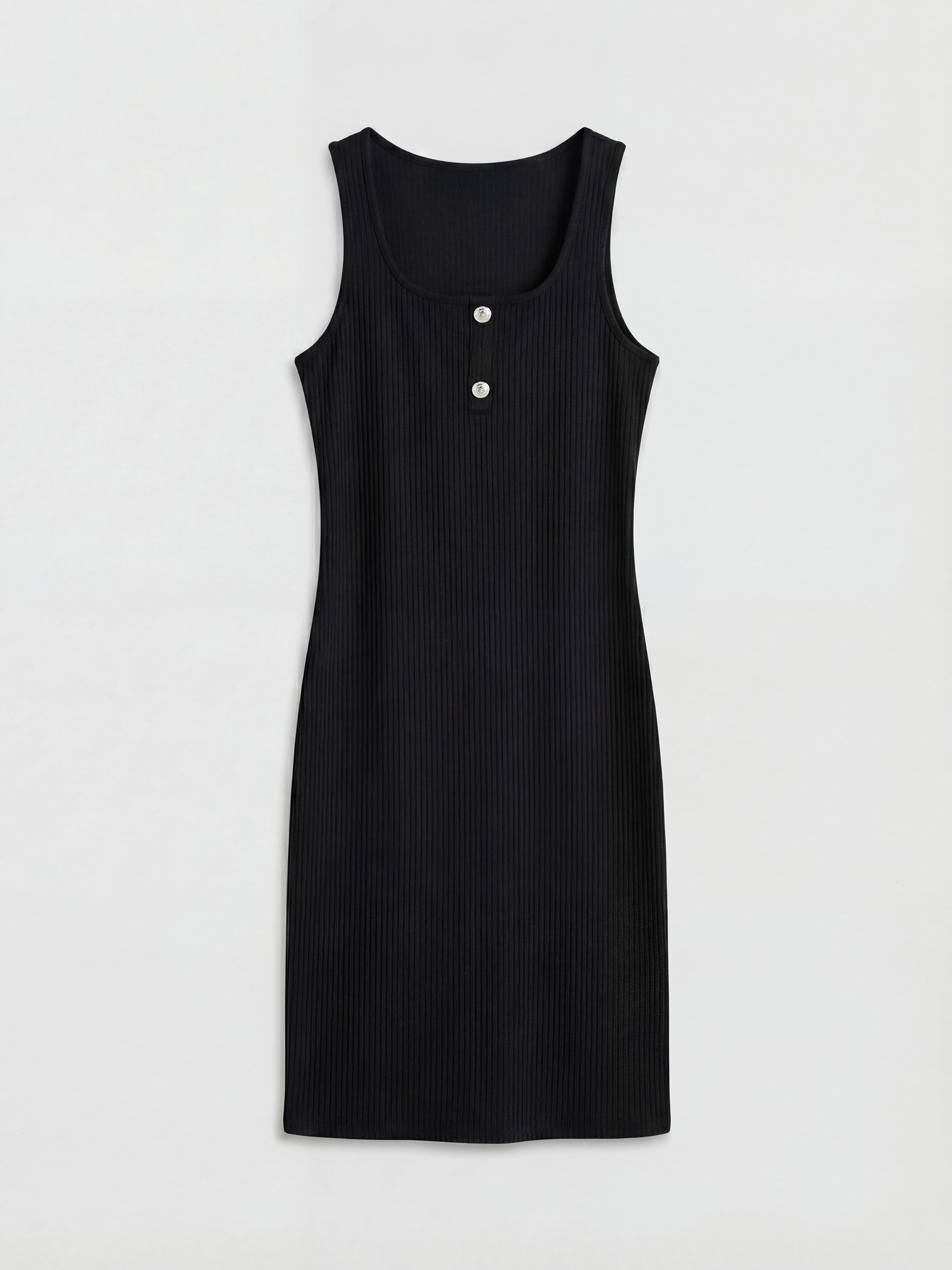 LCWAIKIKI Classic U Yaka Fitilli Bodycon Elbise - S6LR42Z8-CVL