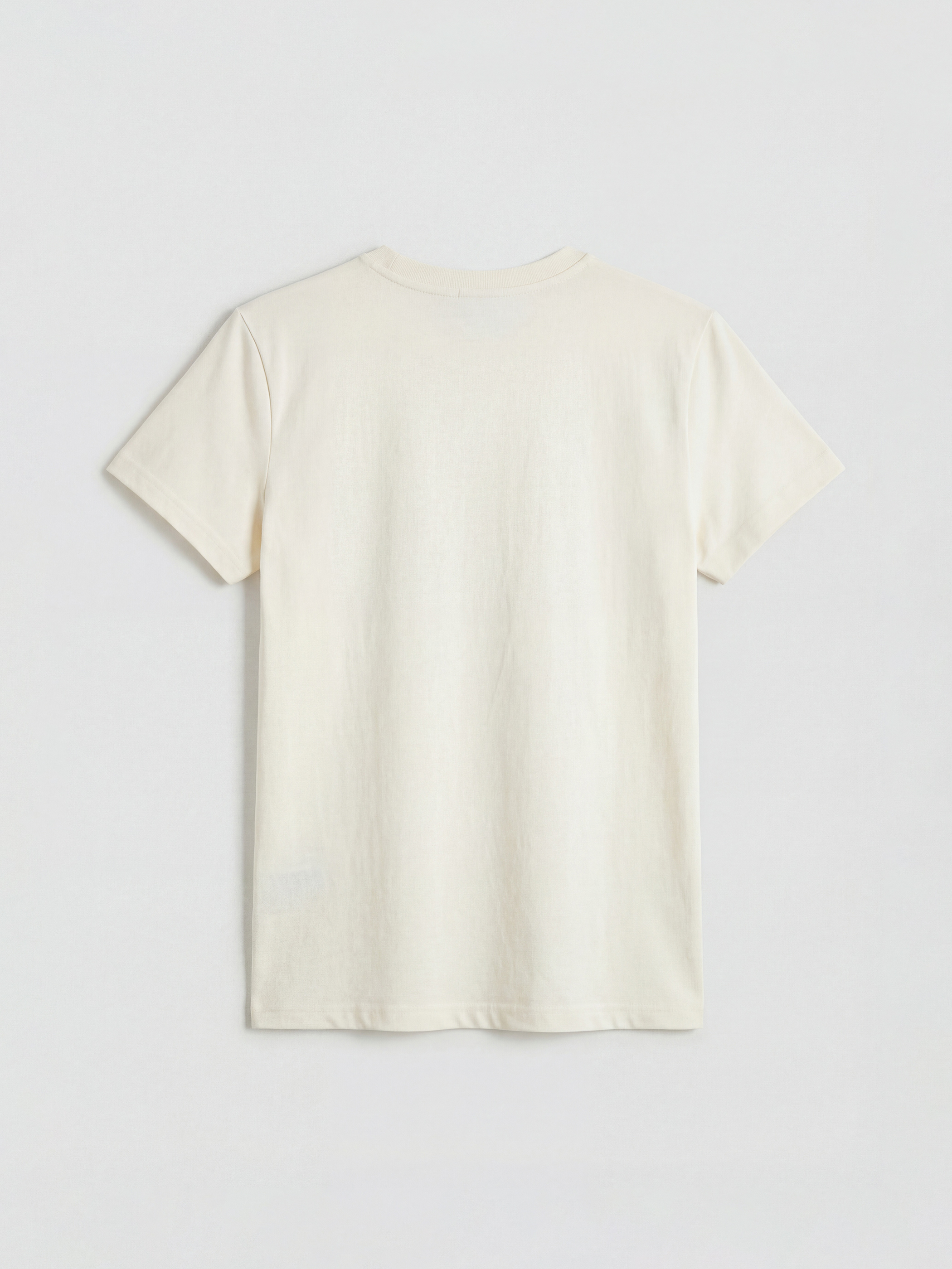 Bej Bisiklet Yaka Aristocats Baskılı Kadın Tişört-1