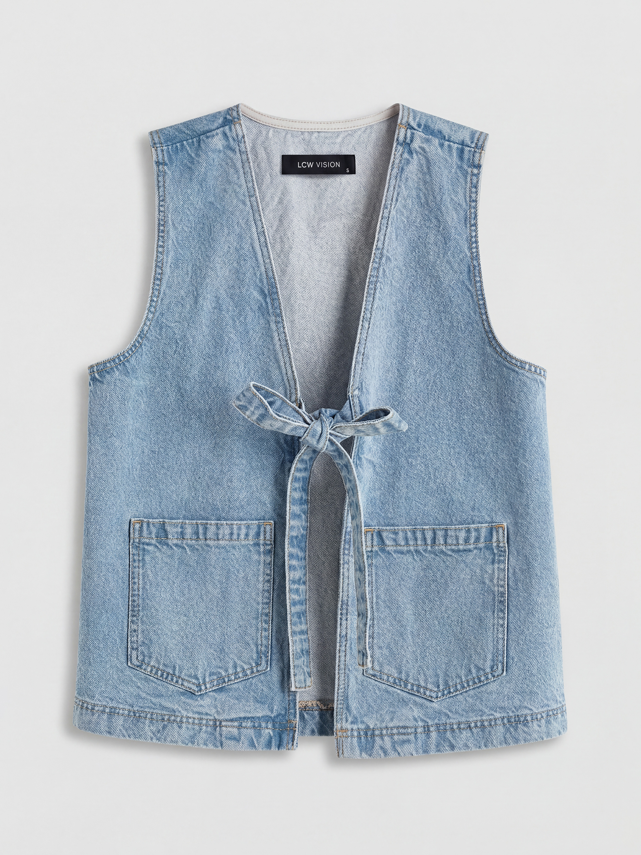 Woman INDIGO Denim Vest-4