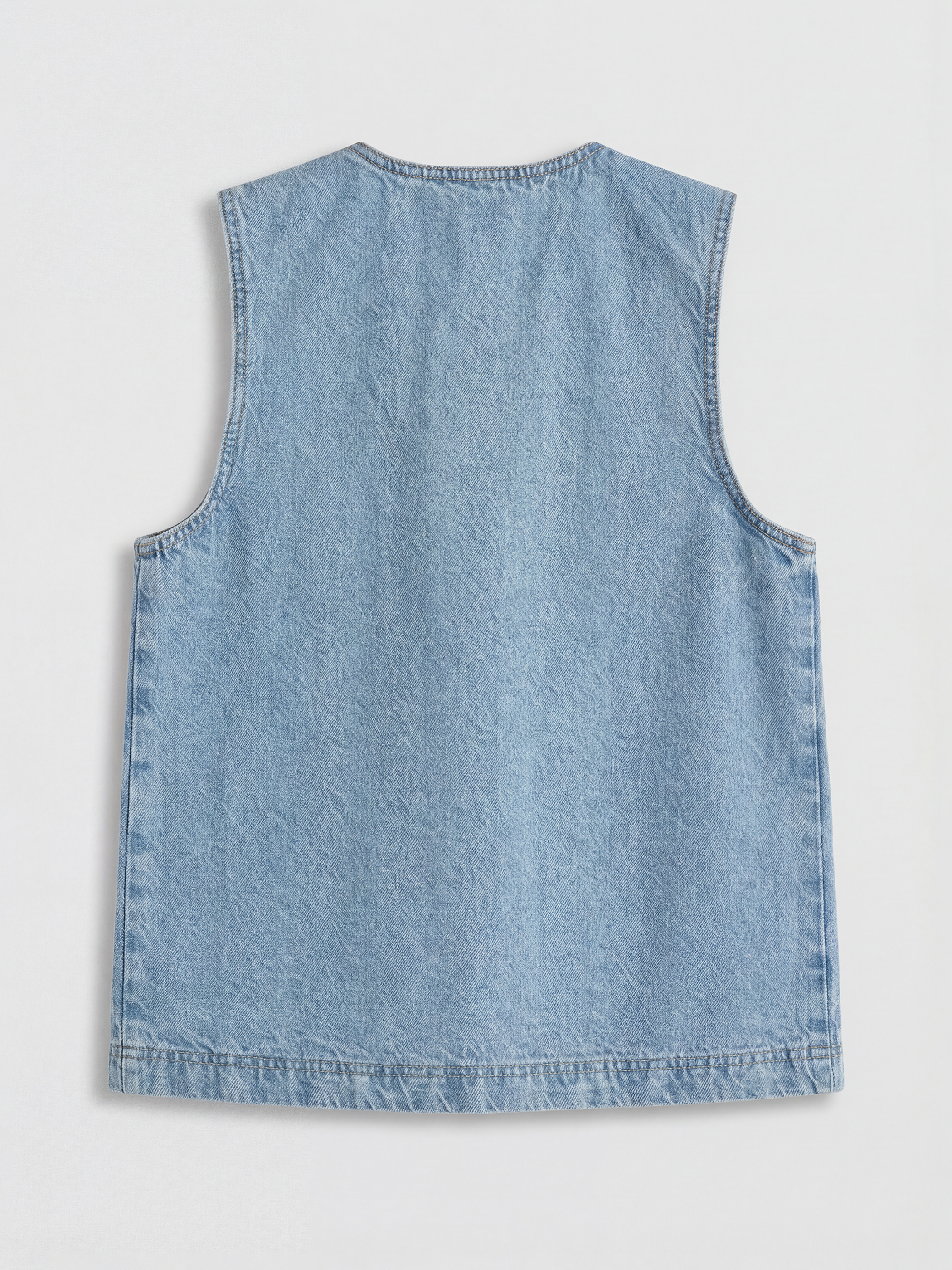 Woman INDIGO Denim Vest-5