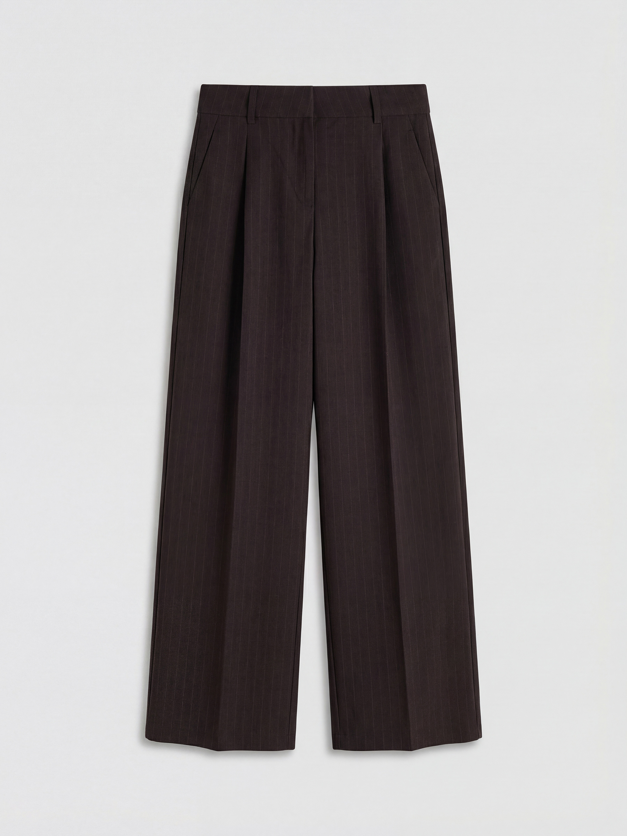 LCWAIKIKI Classic Loose Fit Çizgili Kadın Pileli Kumaş Pantolon - S6LT40Z8-LET