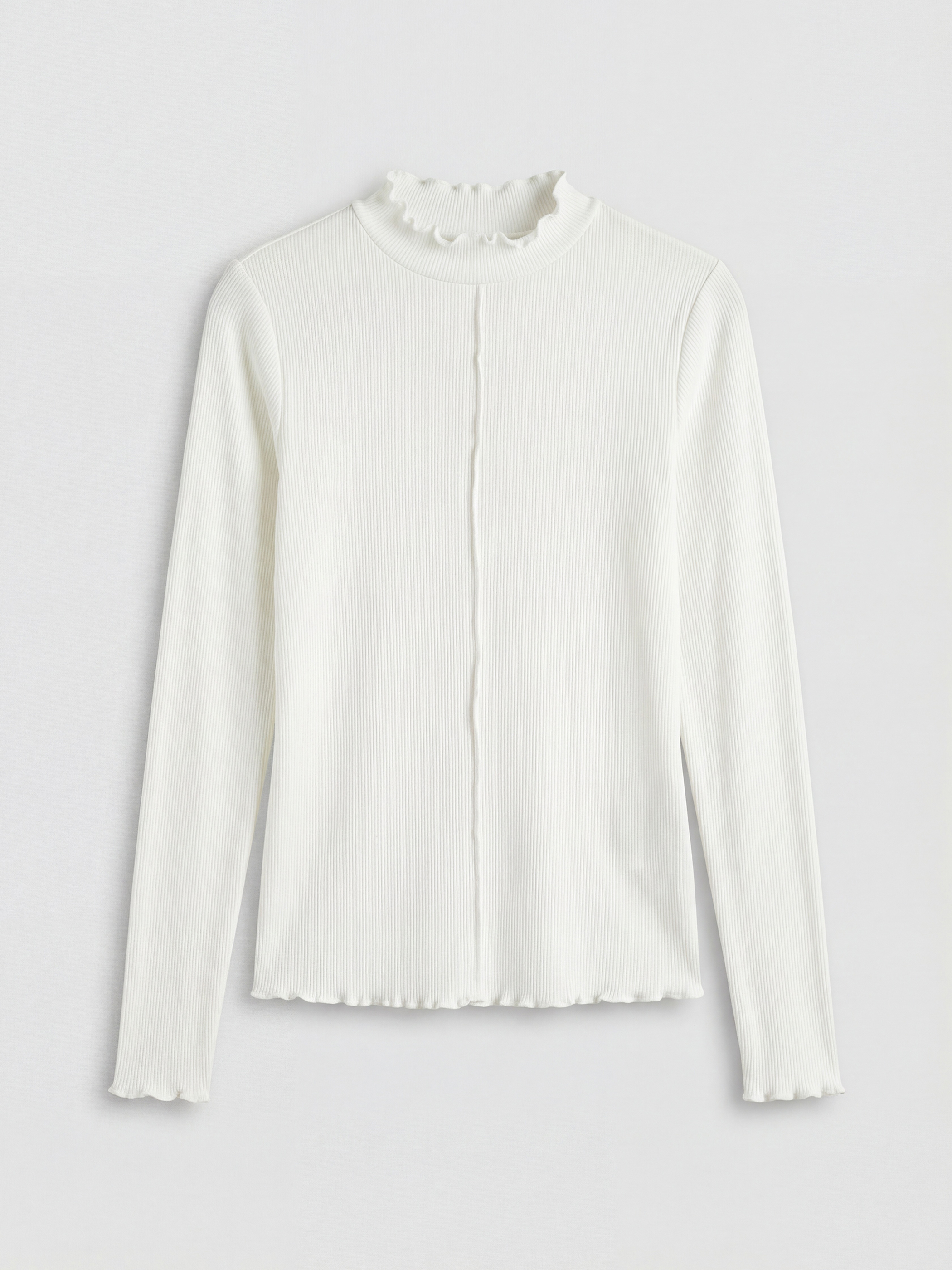 LCW Modest Fırfırlı Dik Yaka Kadın Body - S6LU43Z8-R9J