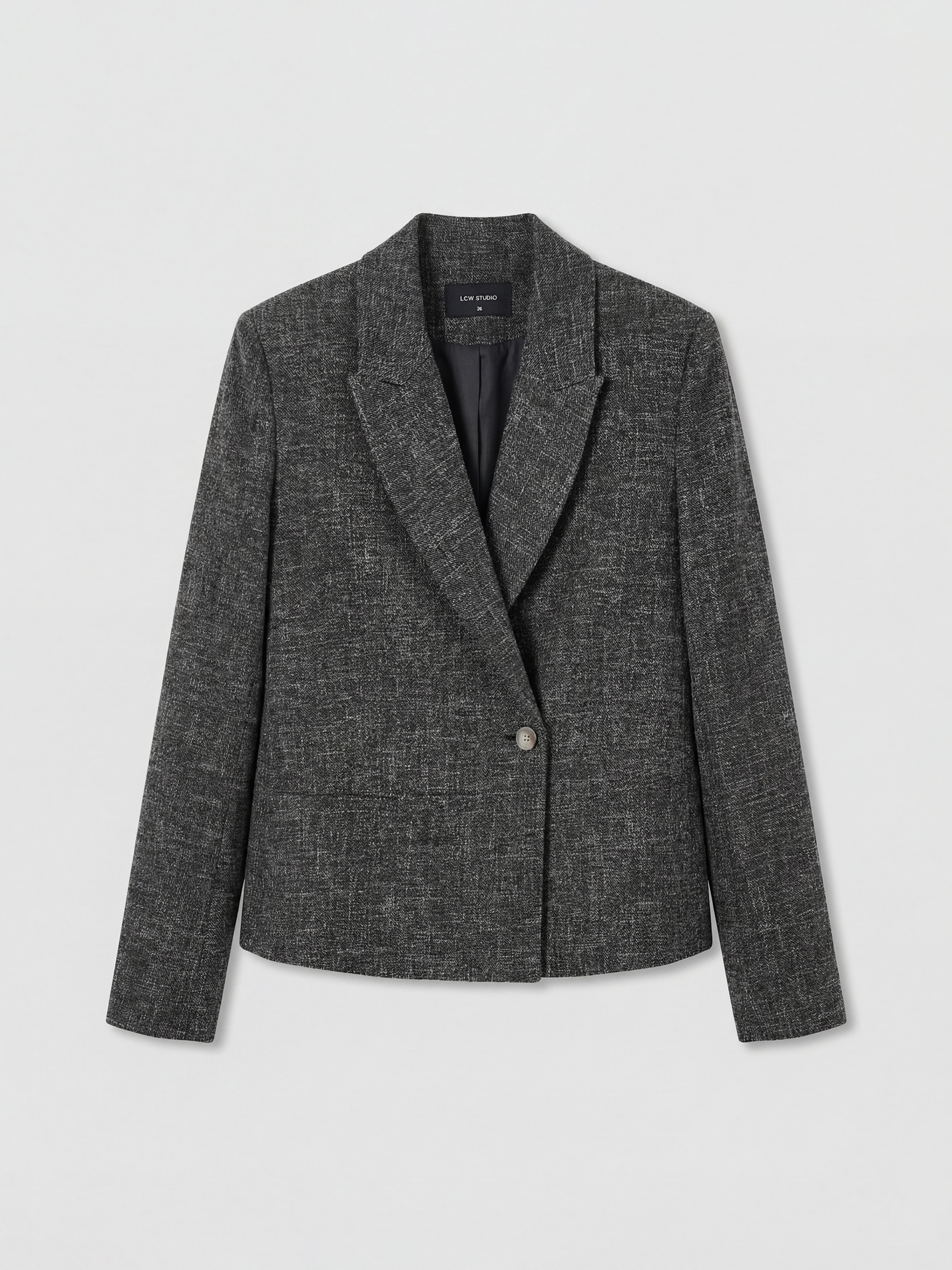 LCWAIKIKI Classic Kruvaze Yaka Dokulu Kadın Blazer Ceket - S6LV00Z8-CX7