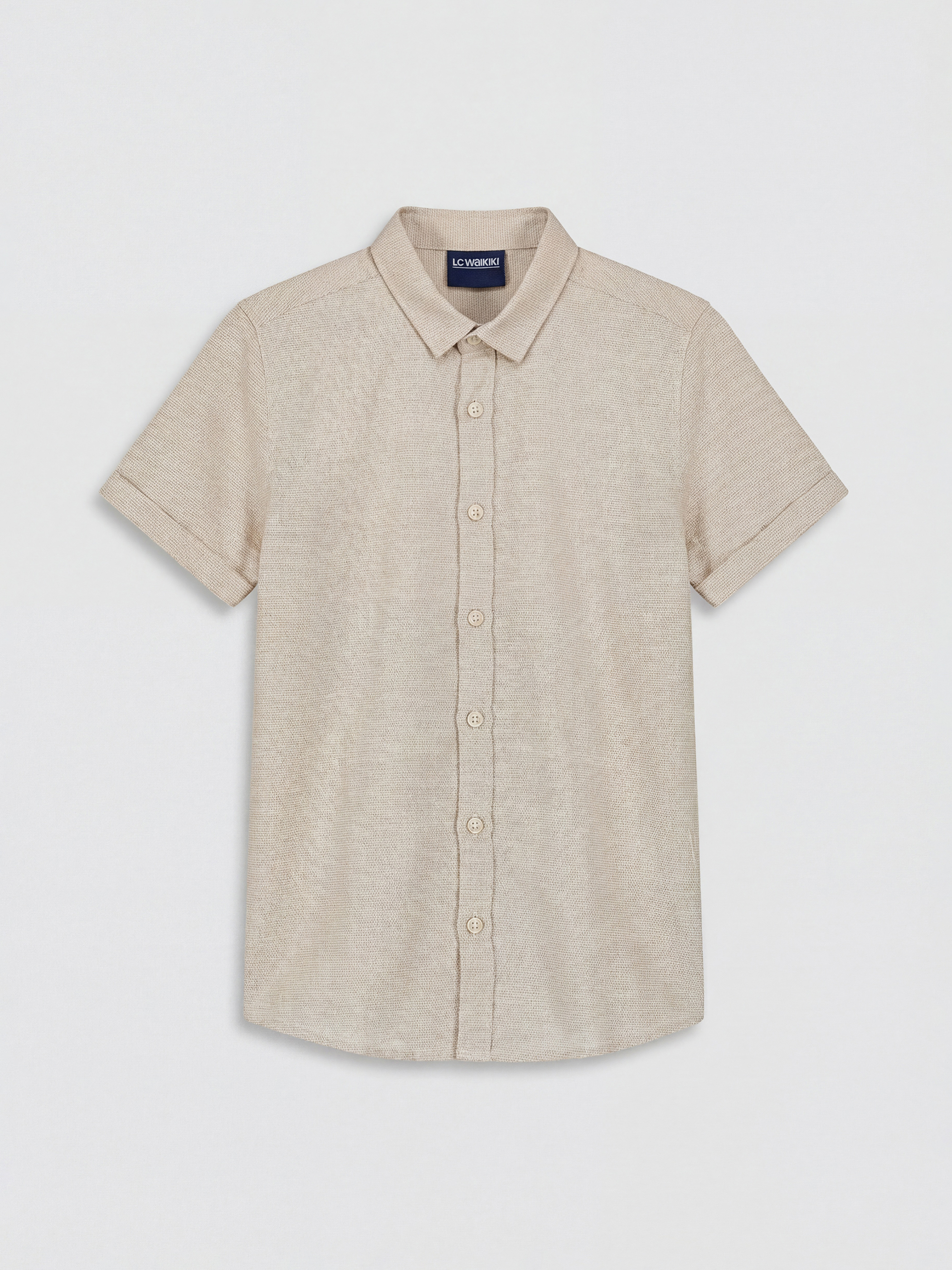 LCW ECO Kısa Kollu Erkek Çocuk Gömlek - S6LY96Z4-ZTV