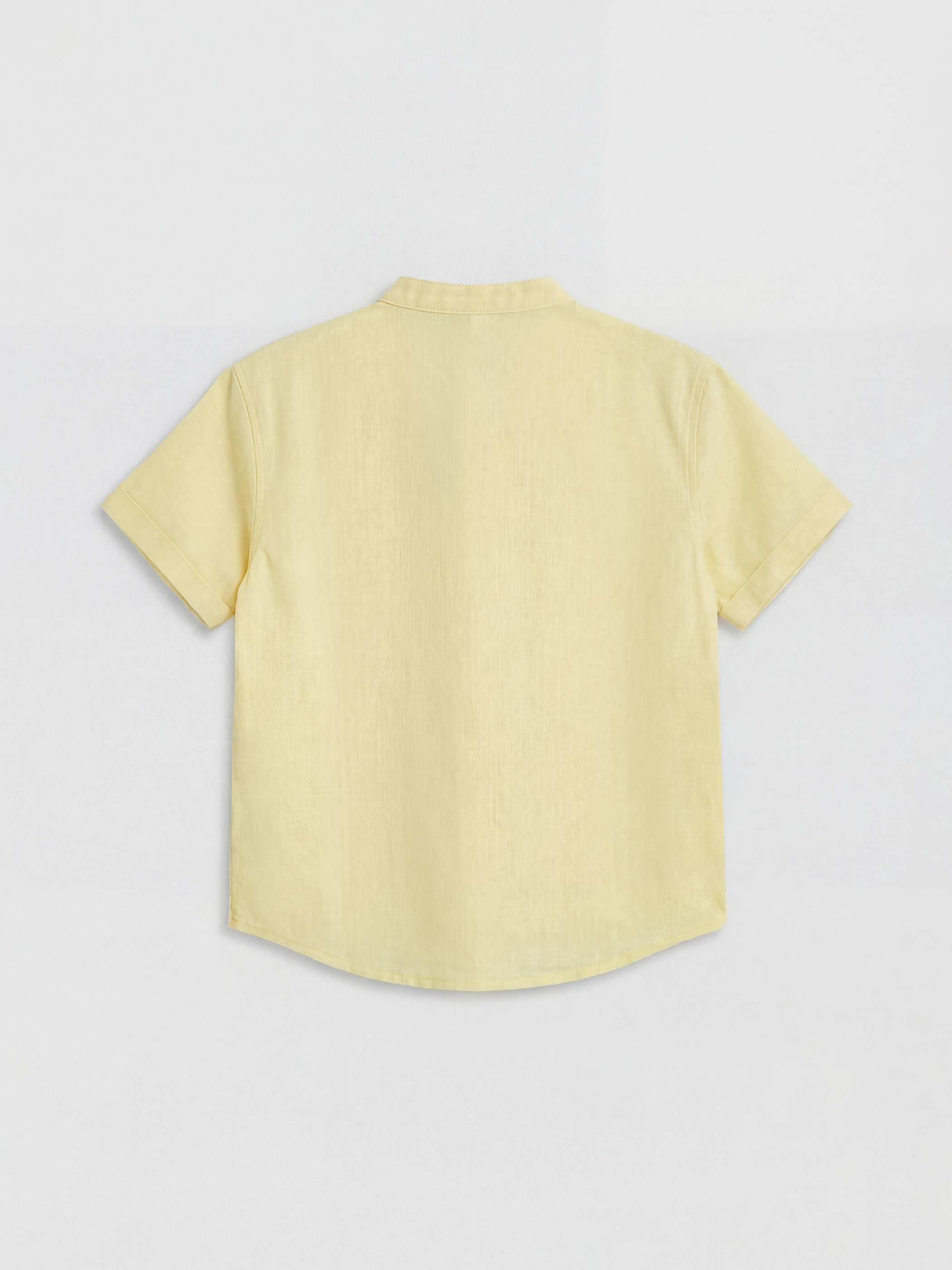 Sarı Hakim Yaka Erkek Çocuk Gömlek-1