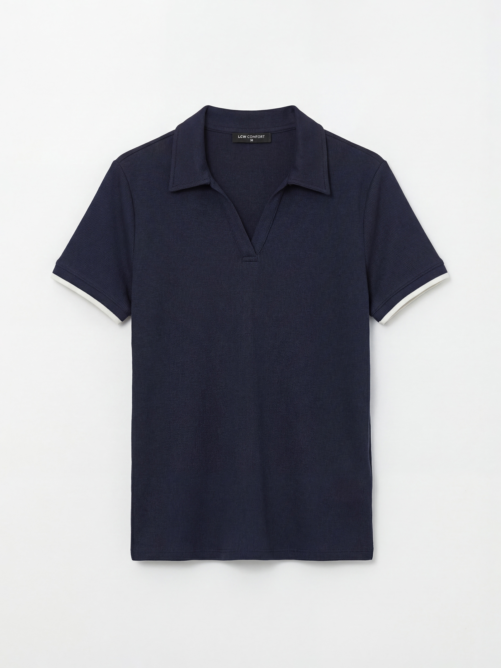 LCW Comfort Polo Yaka Kadın Tişört - S6M037Z8-HRZ