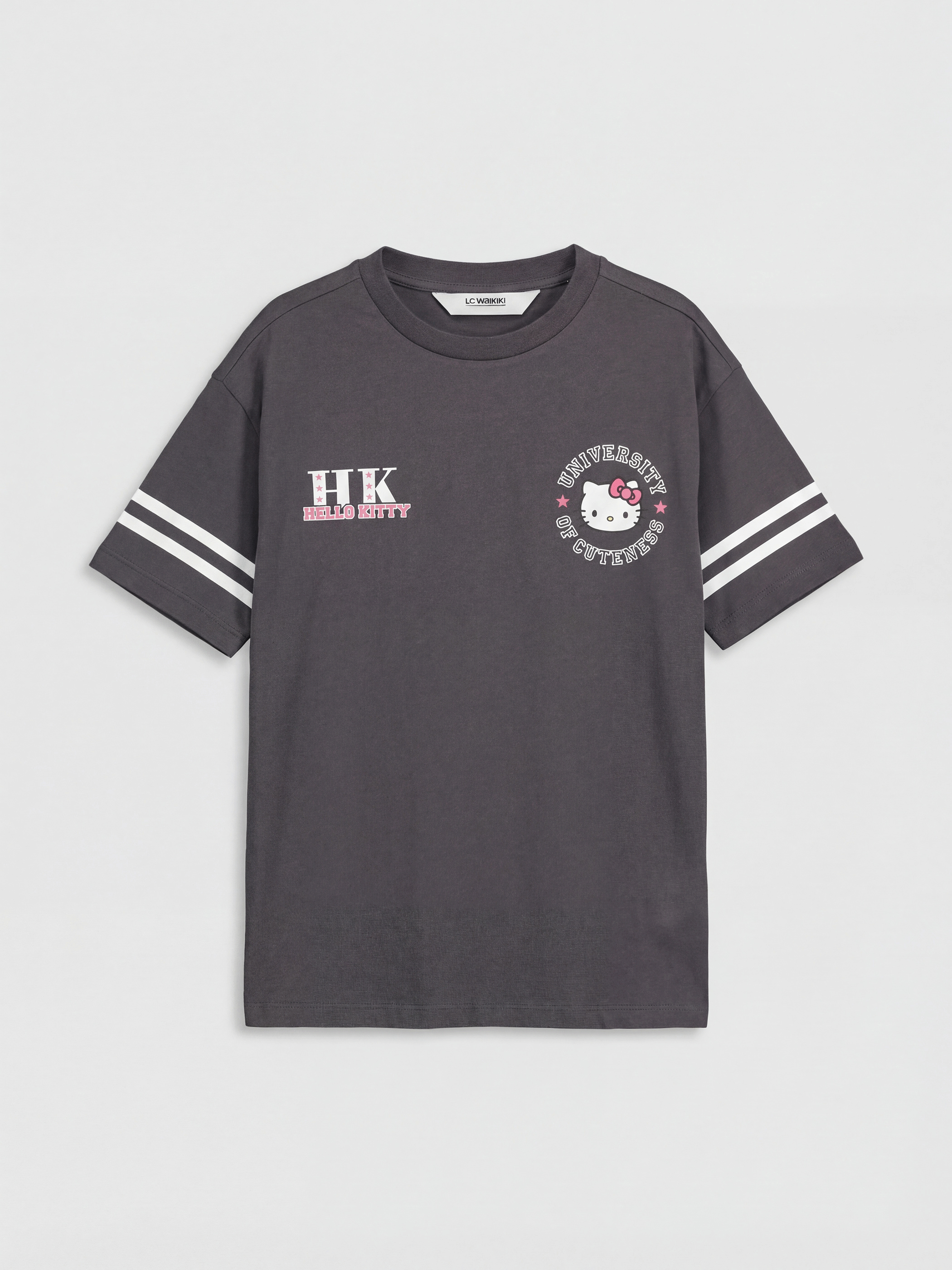 LCW Kids Girl Grey T-Shirt