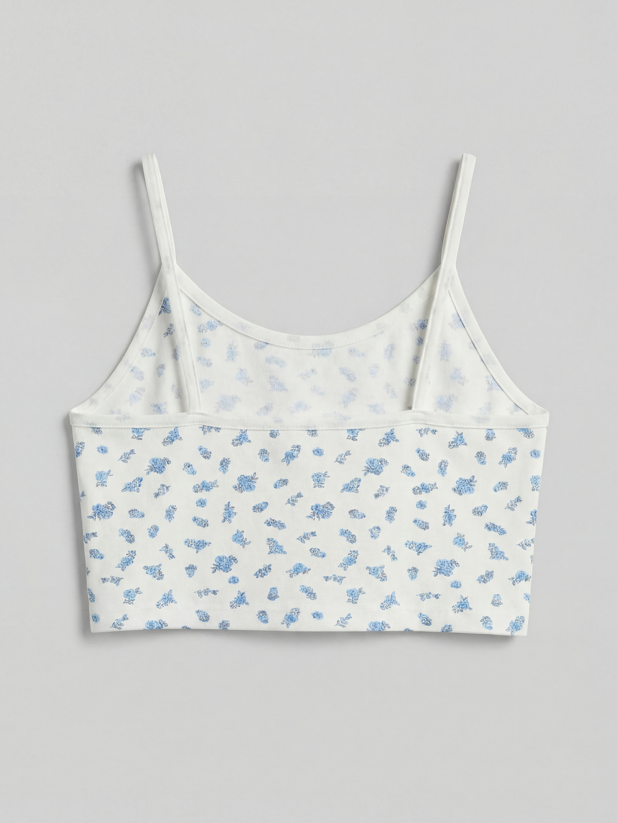 Beyaz Çiçek Desenli Kız Çocuk Büstiyer-1