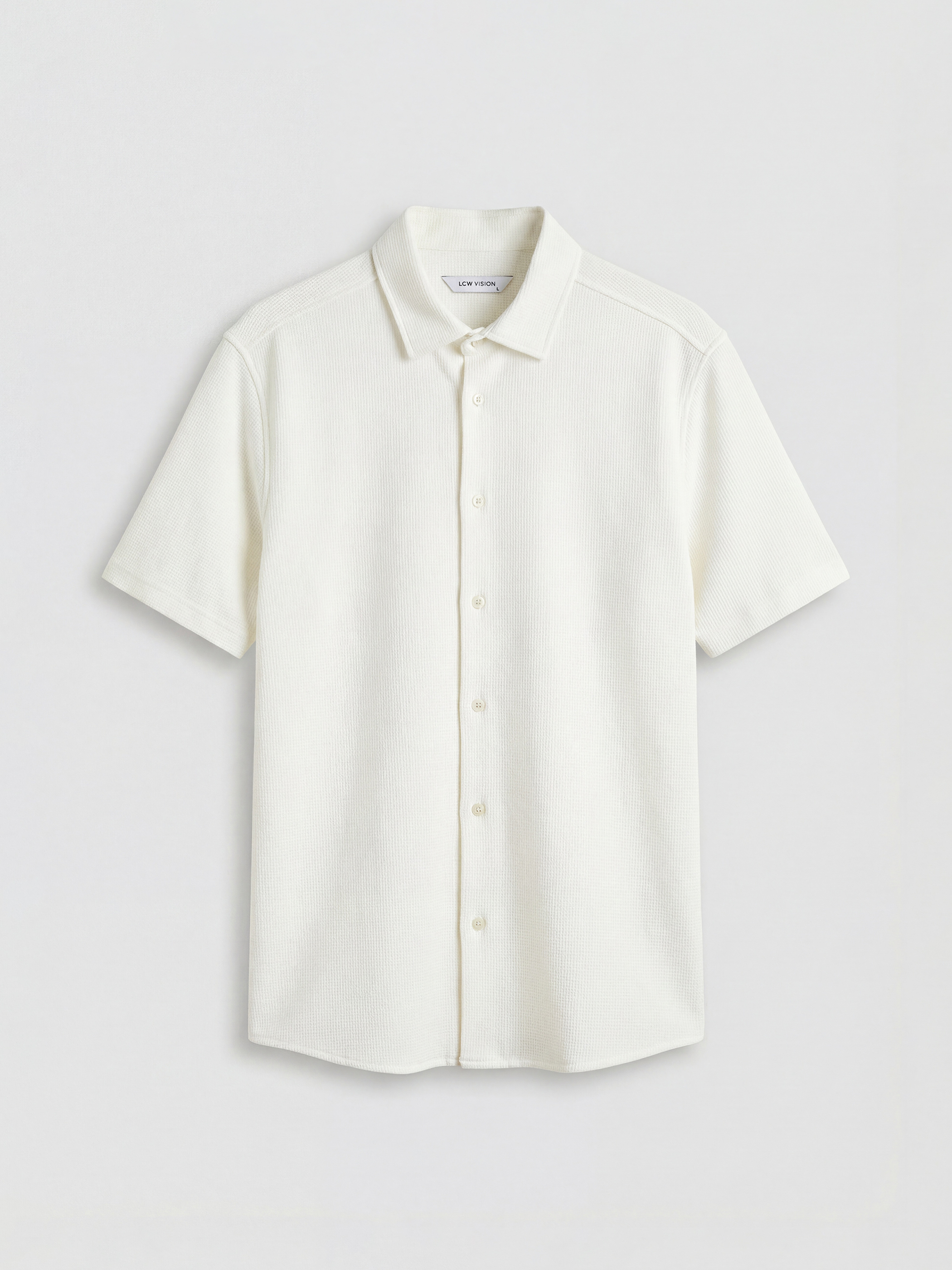 LCW Vision Regular Fit Dokulu Erkek Gömlek - S6M418Z8-R9J