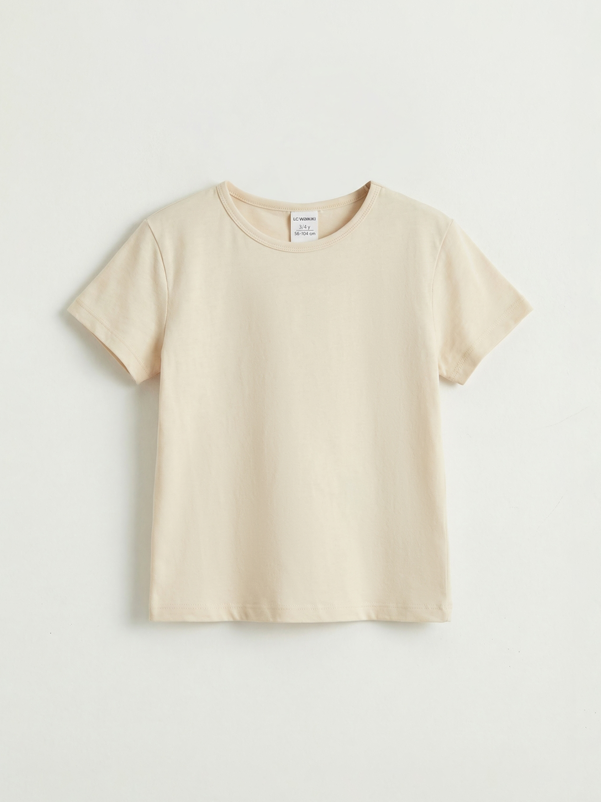 LC WAIKIKI Bisiklet Yaka Kız Çocuk Tişört	 - S6M451Z1-FWL