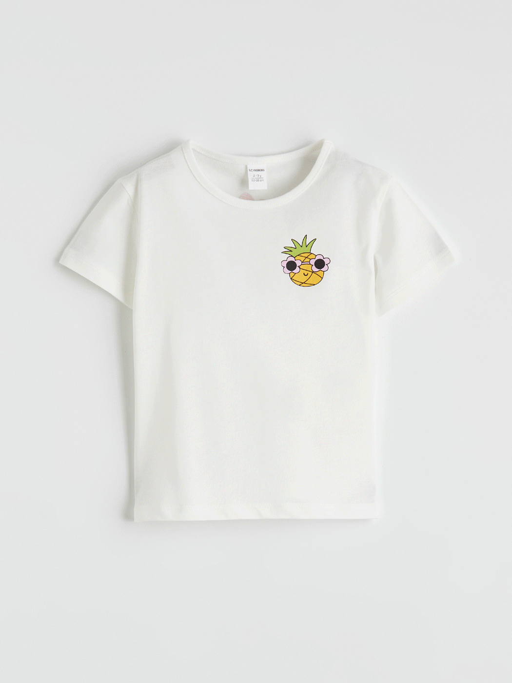 LCW ECO Bisiklet Yaka Kız Çocuk Tişört	 - S6M451Z1-ZUY