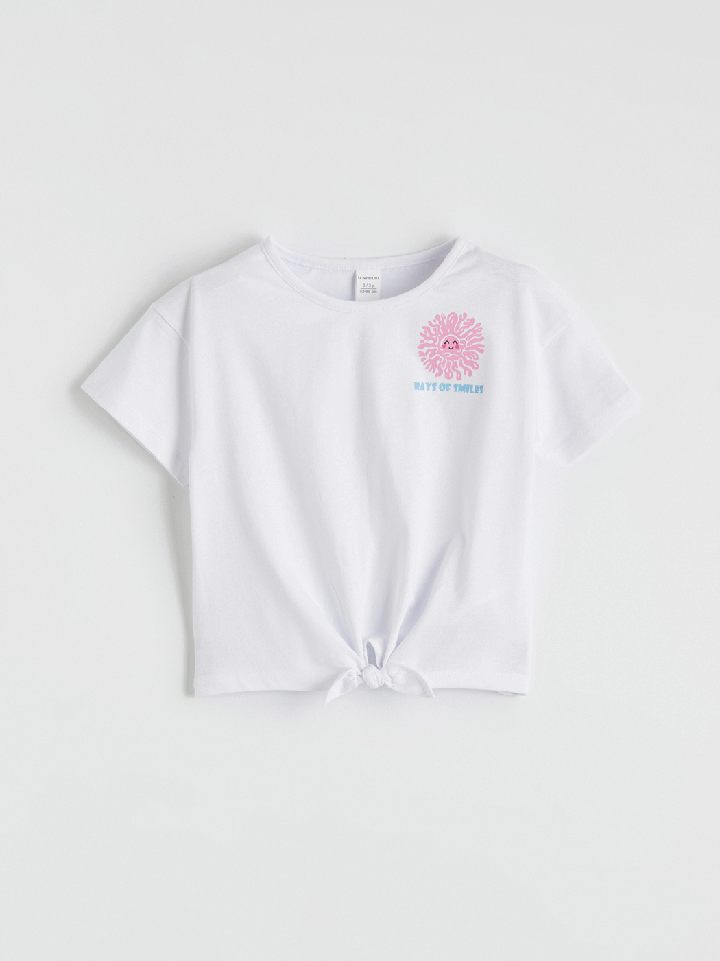 LC WAIKIKI Bisiklet Yaka Baskılı Kız Çocuk Tişört - S6M452Z1-J5E